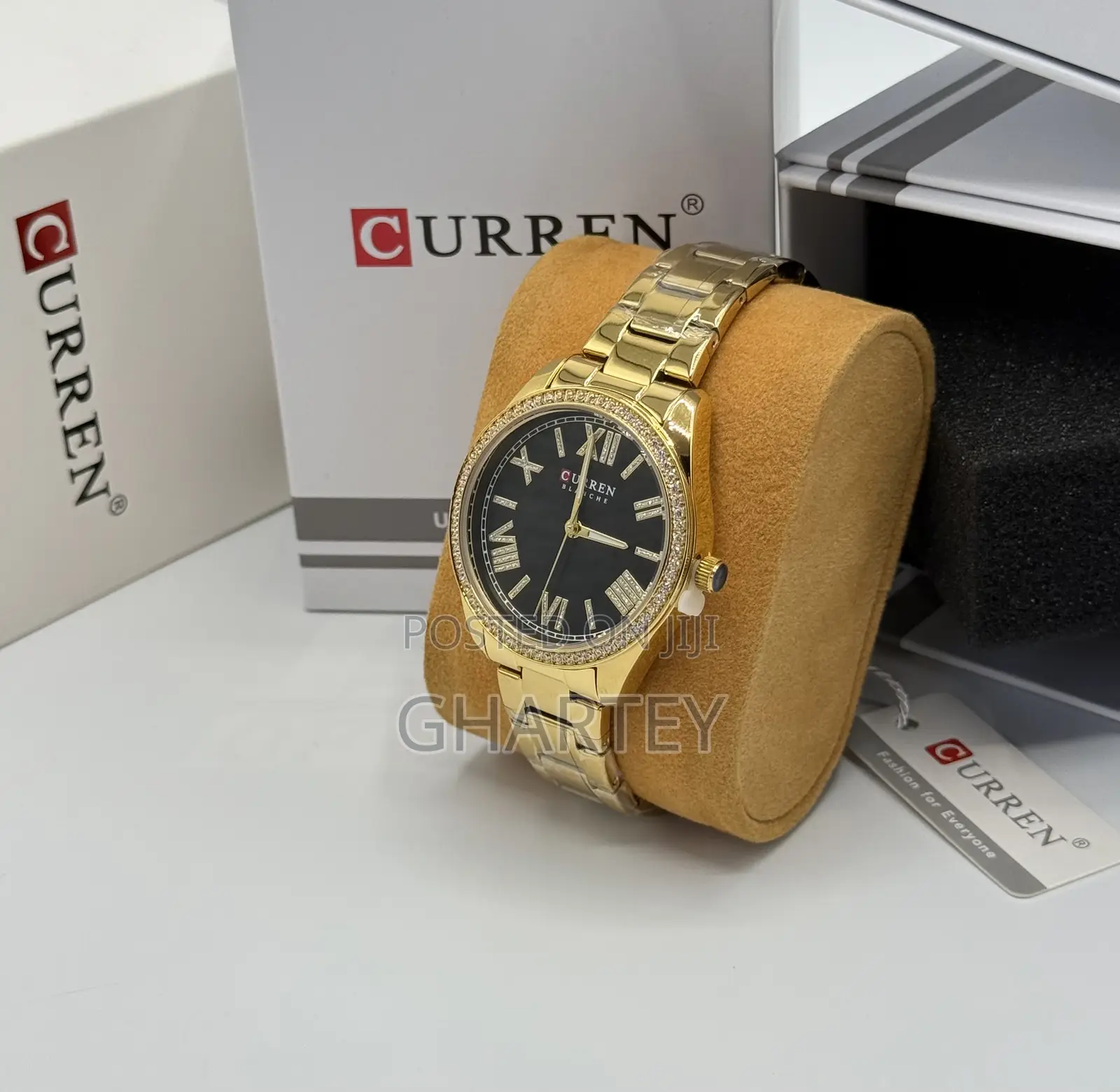 Curren Roman Numeral Dial Luxury Watch for Women