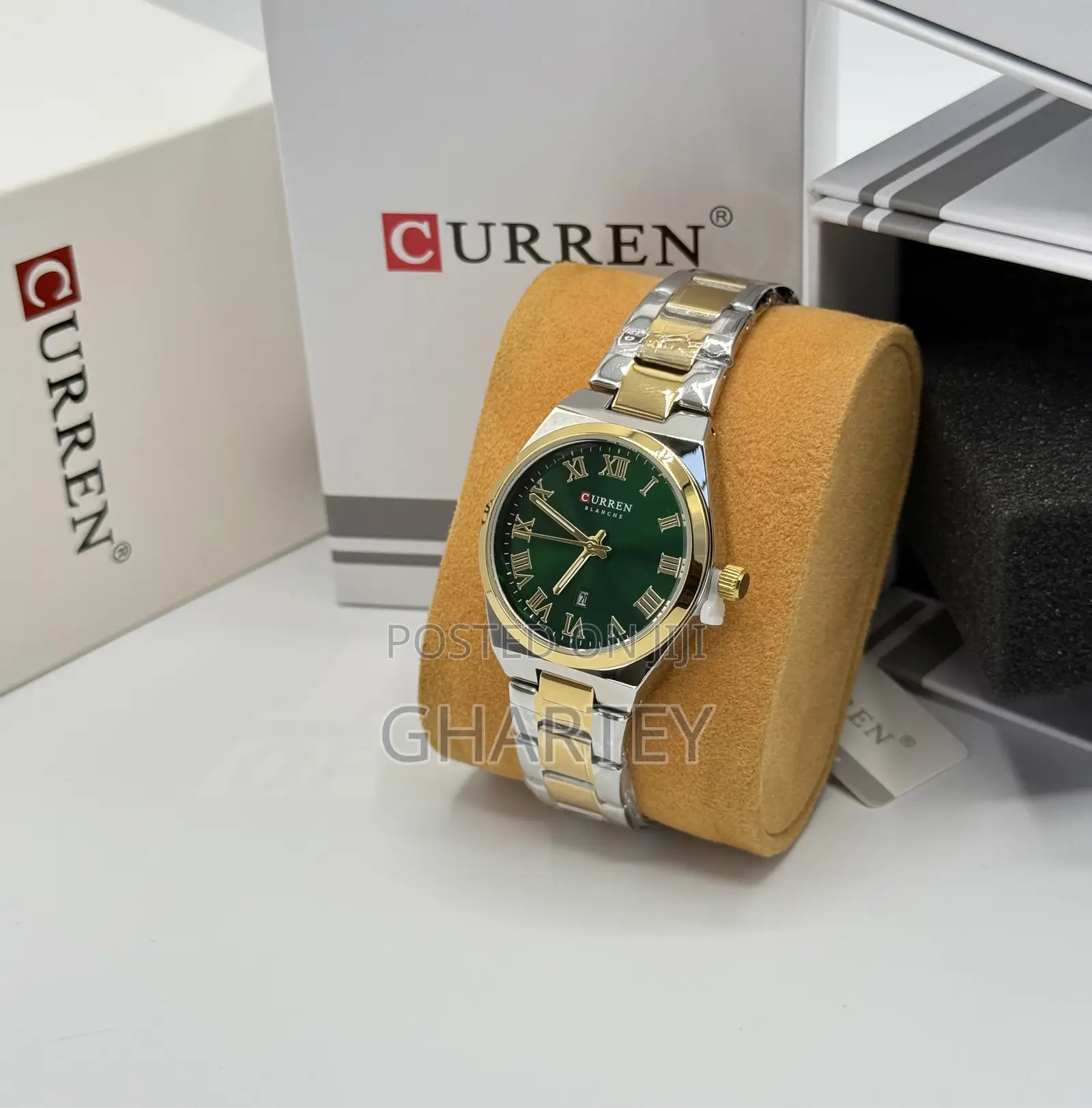 Curren Roman Numeral Dial Luxury Watch for Women