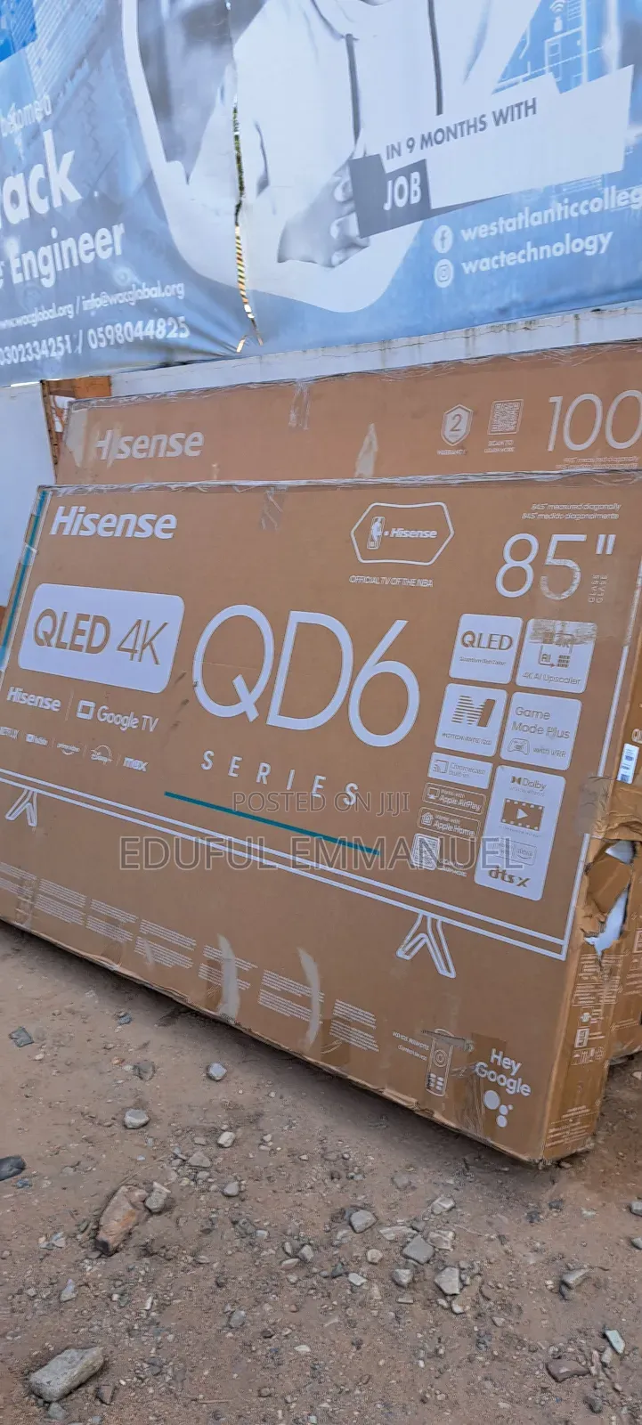 Hisense 85" Qled Google Tv From Usa Uhd Smart Android