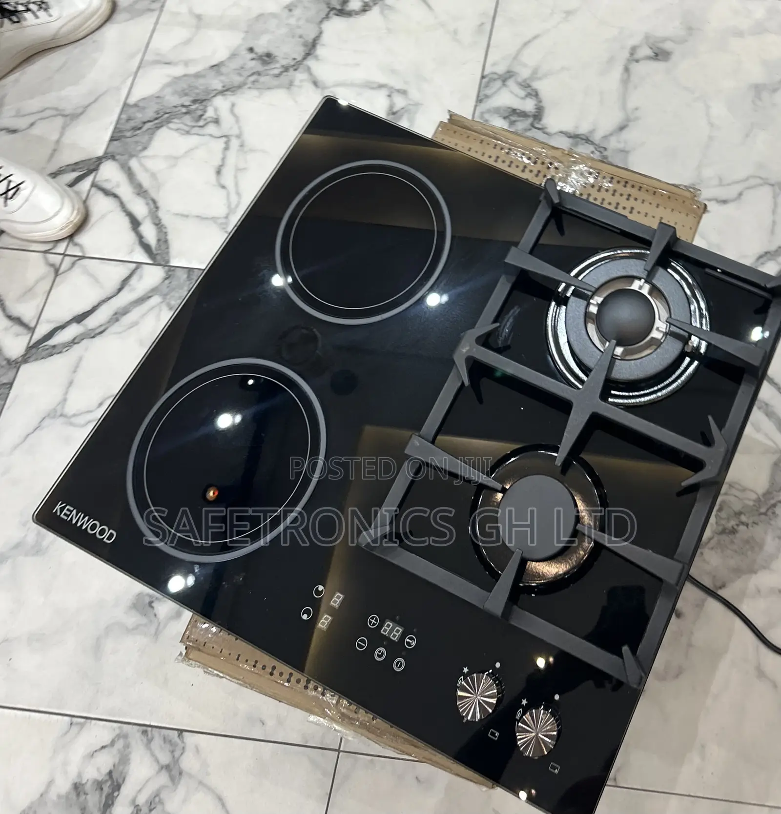 Lastest Black (Glass) Kenwood in-Built 60cm 2 Gas 2 Electric Cooker