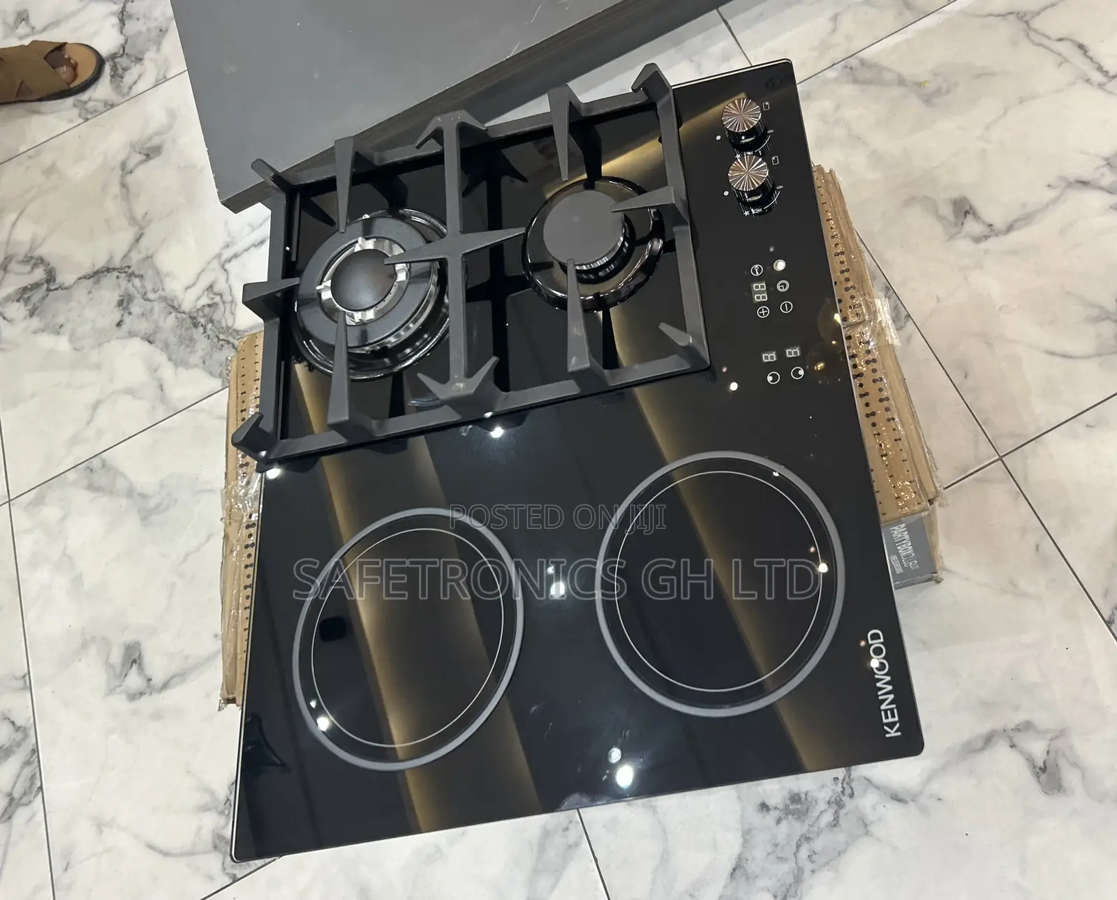 Order Kenwood 2 Electric 2 Gas Black (Glass) Cooker