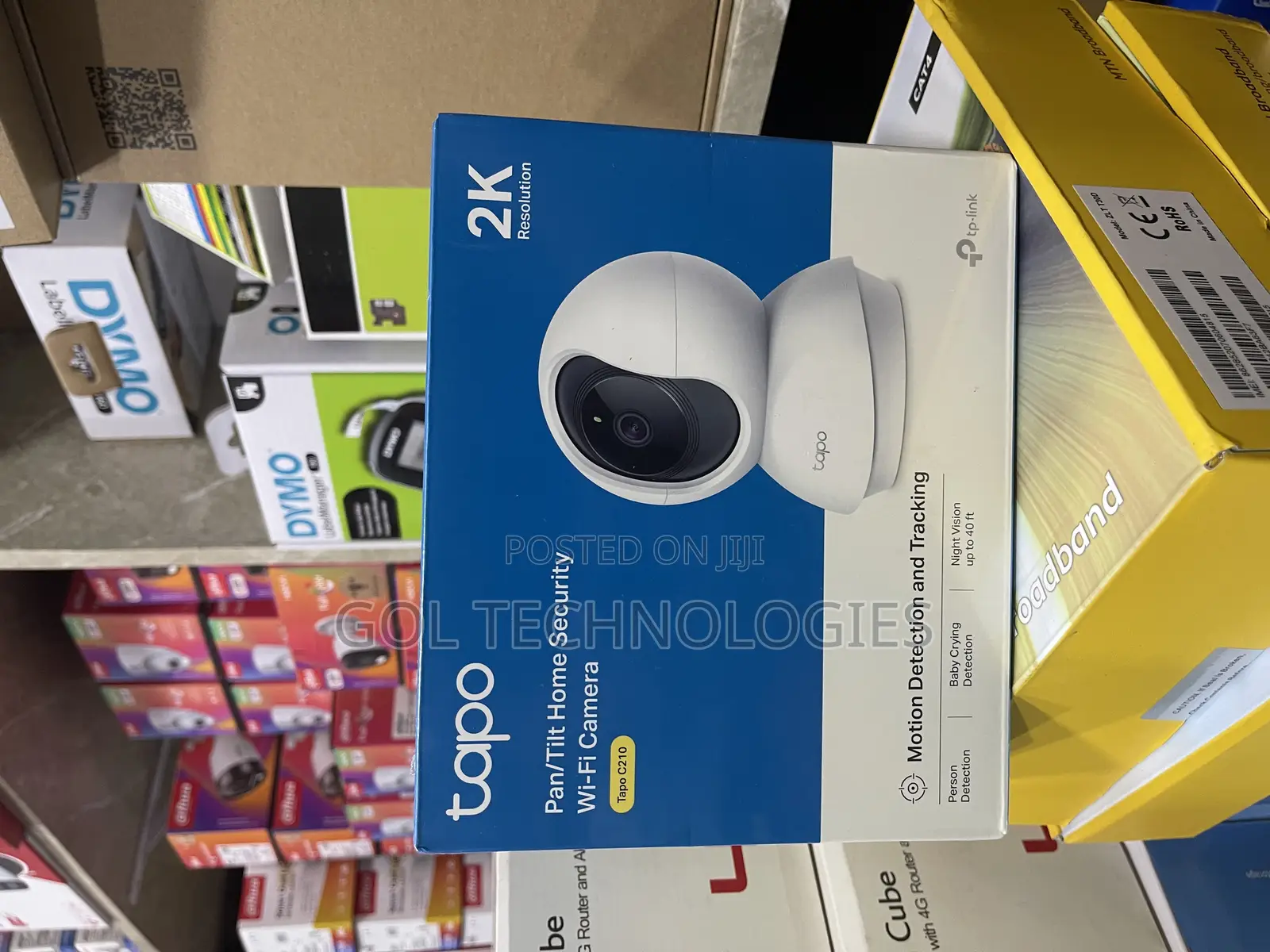Tapo Pan/Tilt Home Security Wi-Fi Camera With Motion Detection Track