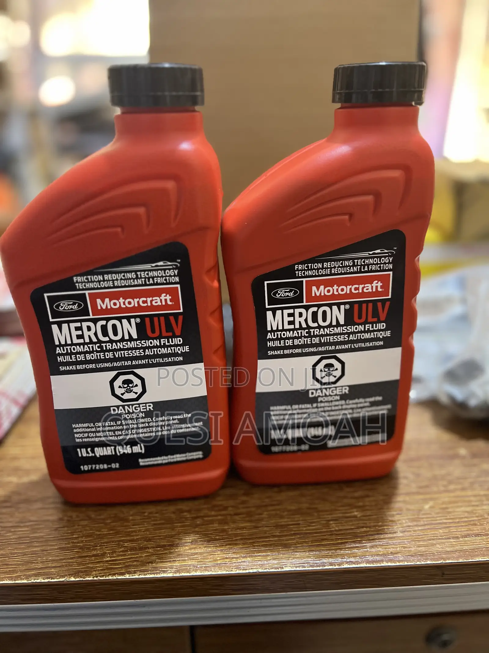 Motorcraft Mercon Ulv For Ford