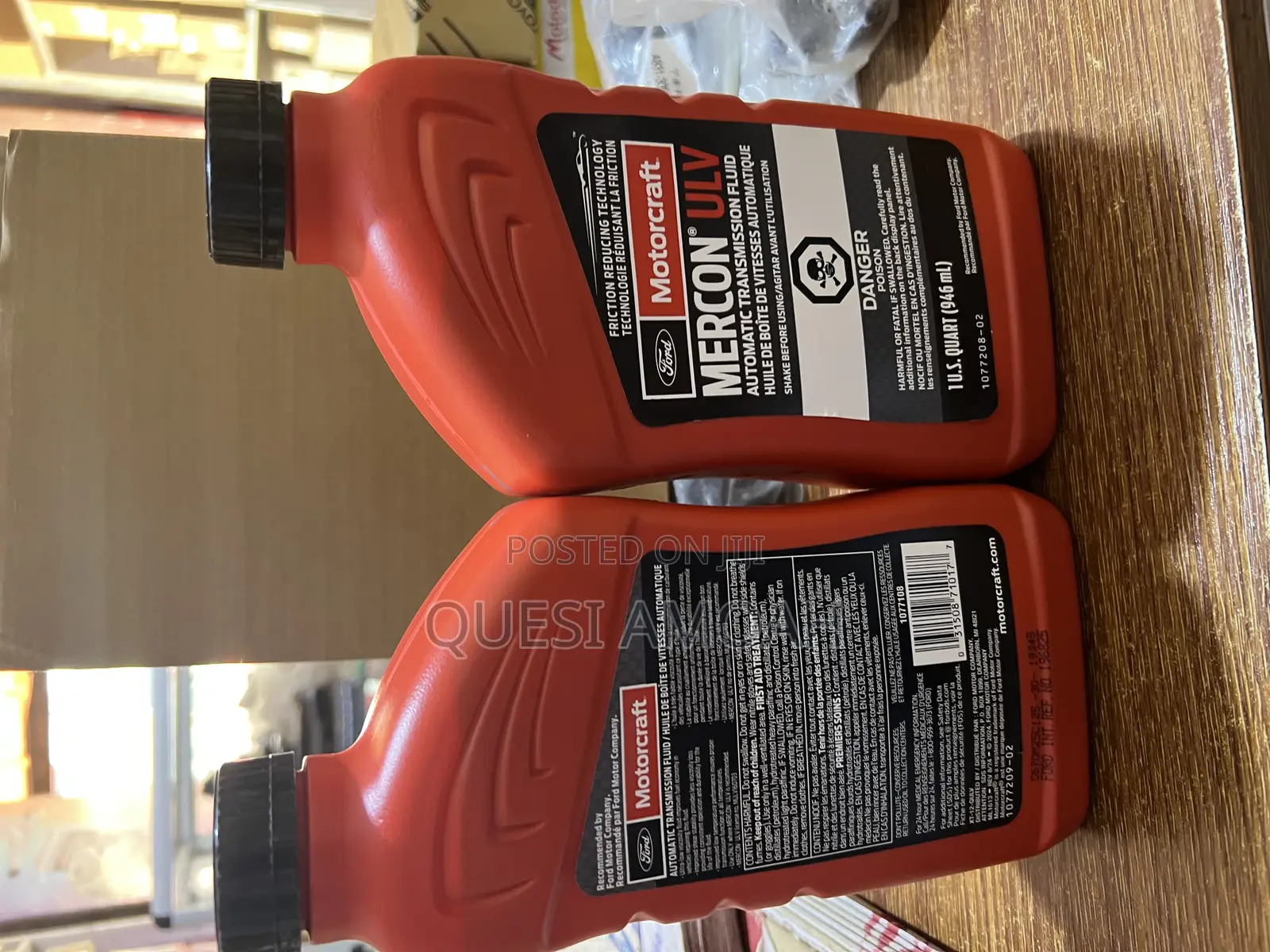 Motorcraft Mercon Ulv For Ford