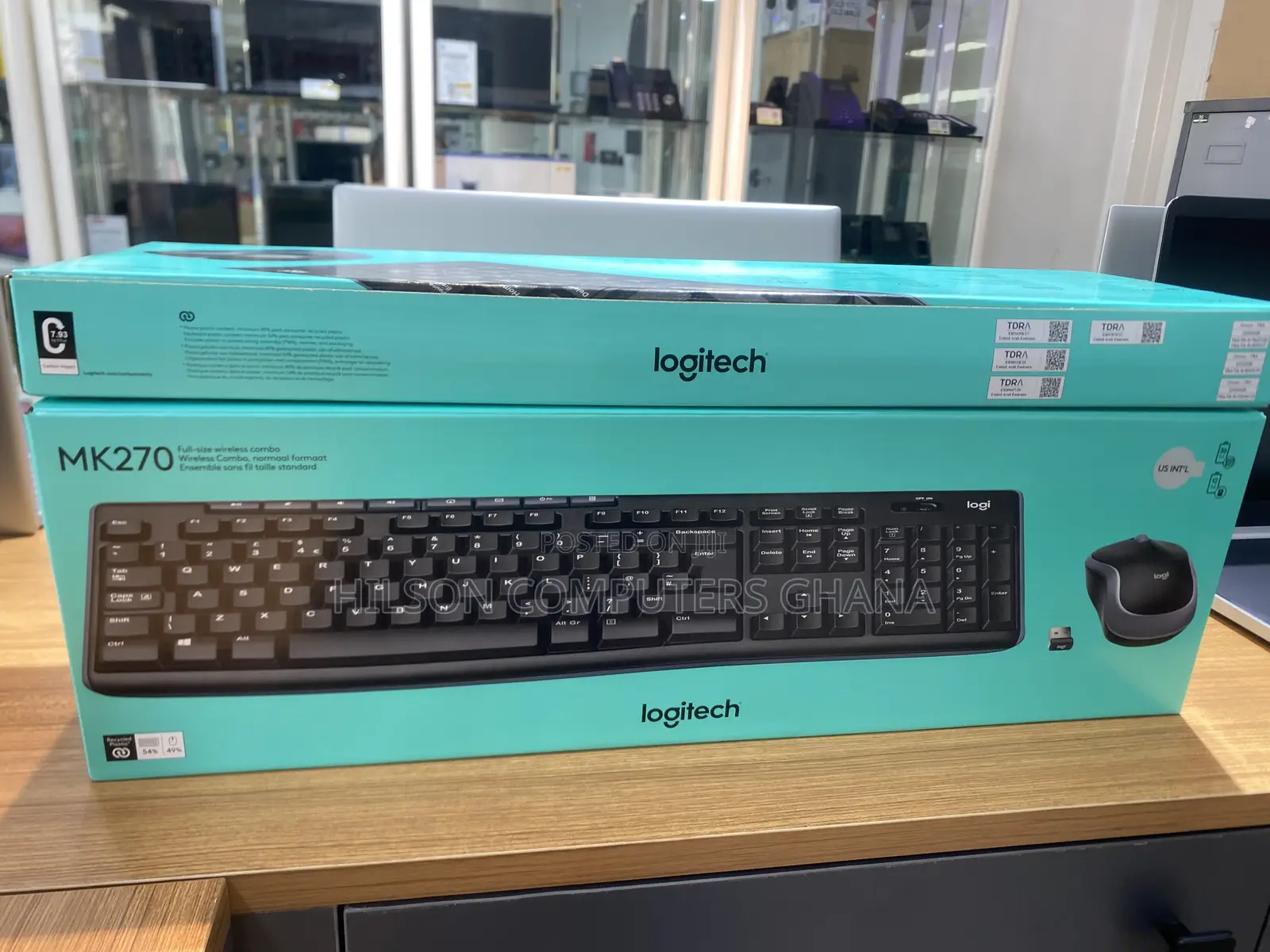 Logitech – Mk270 Wireless Keyboard And Mouse – Black
