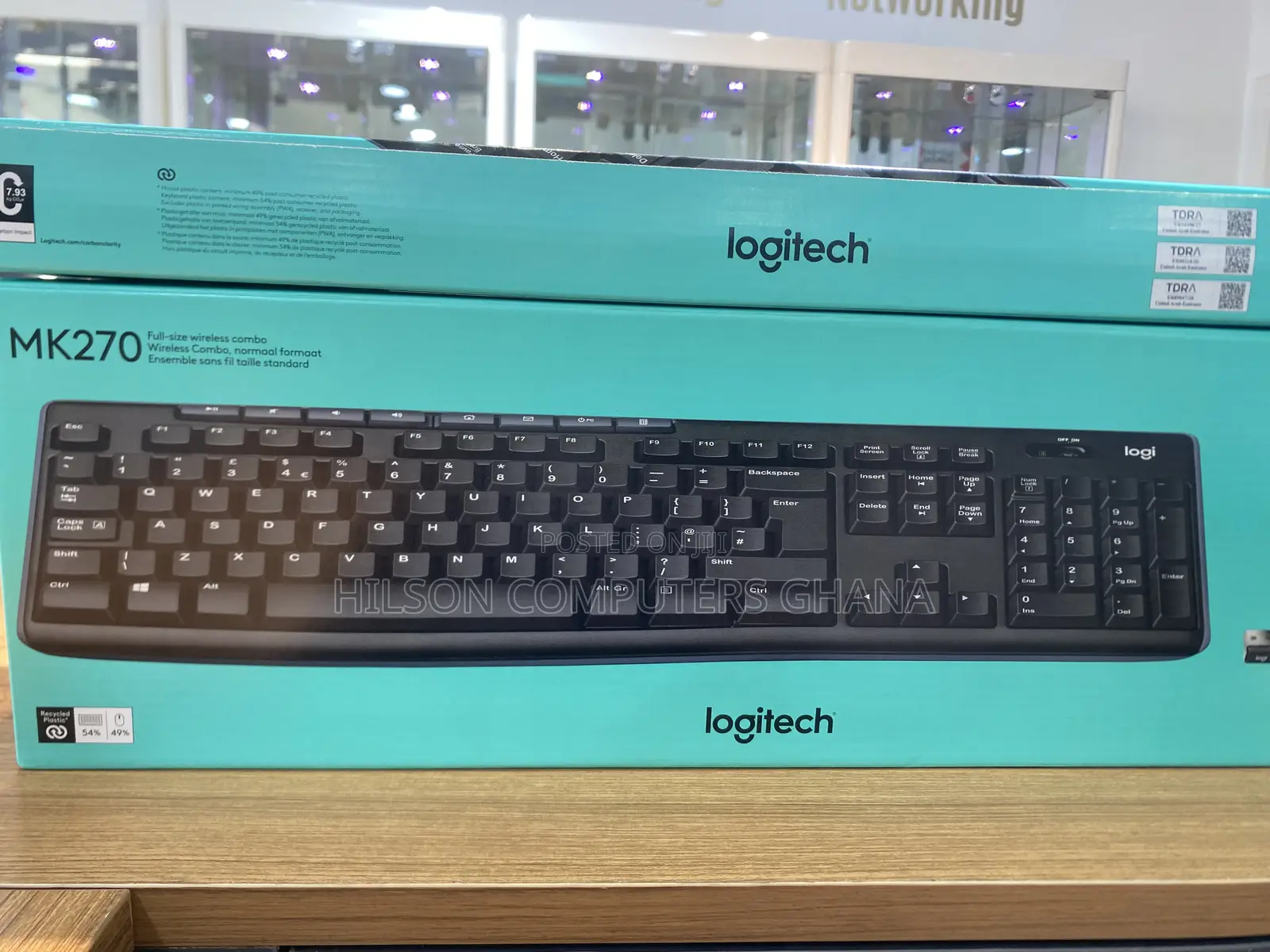 Logitech – Mk270 Wireless Keyboard And Mouse – Black
