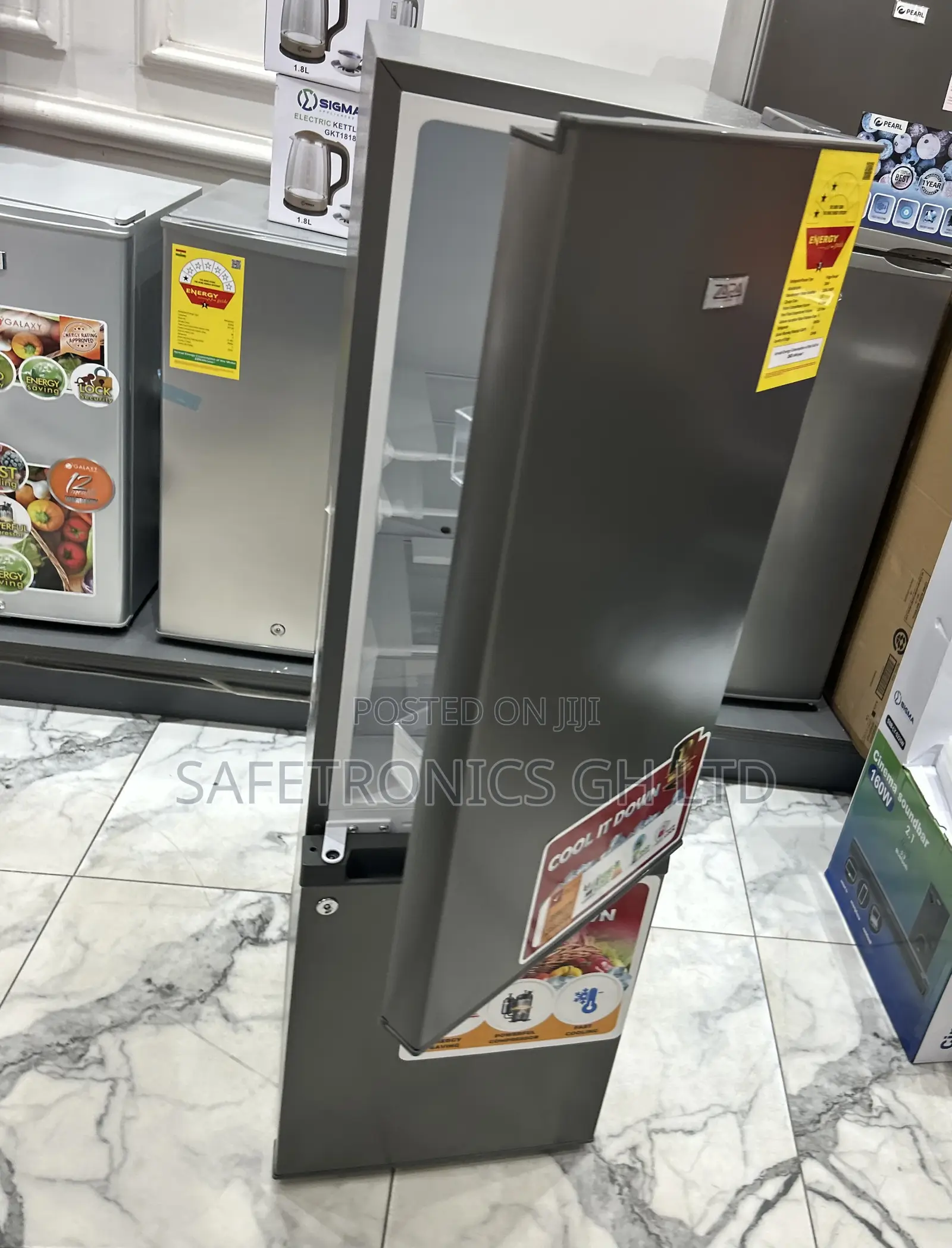 Newly Virtual Zara-240bf Bottom Mount 2 Doors Grey Fridge