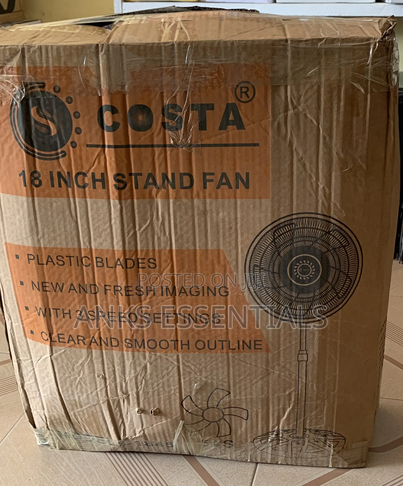 Costa 18 Inch Standing Fan | Powerful Durable