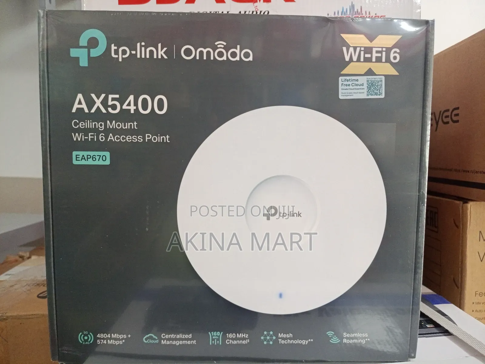 Tp Link Omada Ax5400 Ceiling Mount Wifi Access Point Eap 670