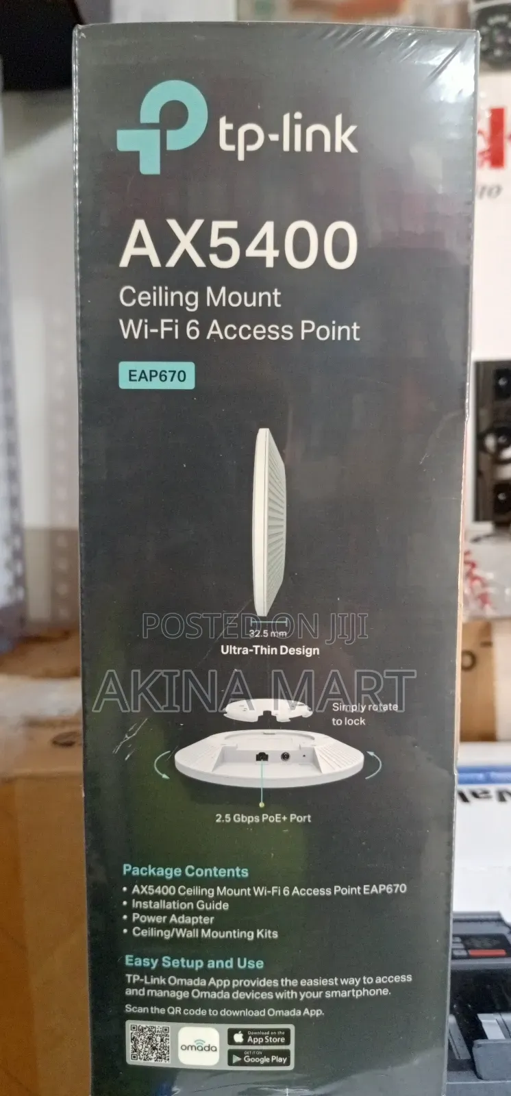 Tp Link Omada Ax5400 Ceiling Mount Wifi Access Point Eap 670