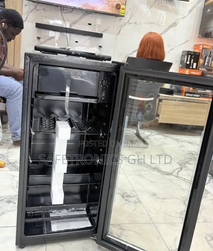 Shop Authentic Black Nas-Fl150sc Nasco Single Glass Door Fridge