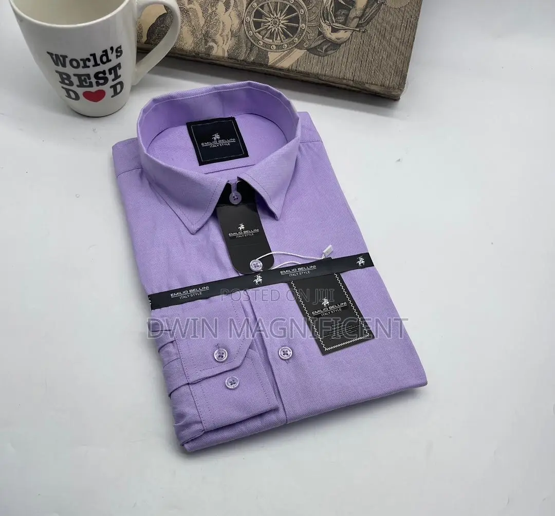 Emilio Bellini Men's Designer Long-Sleeved Shirt