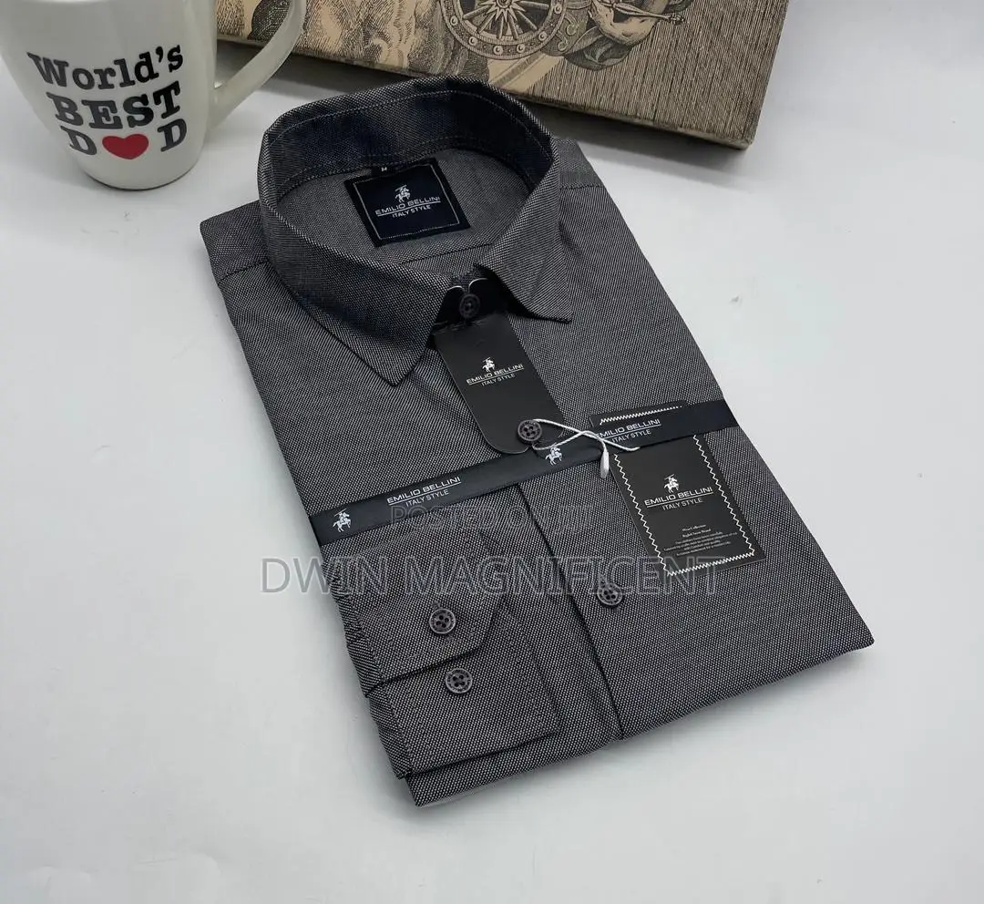 Emilio Bellini Men's Designer Long-Sleeved Shirt