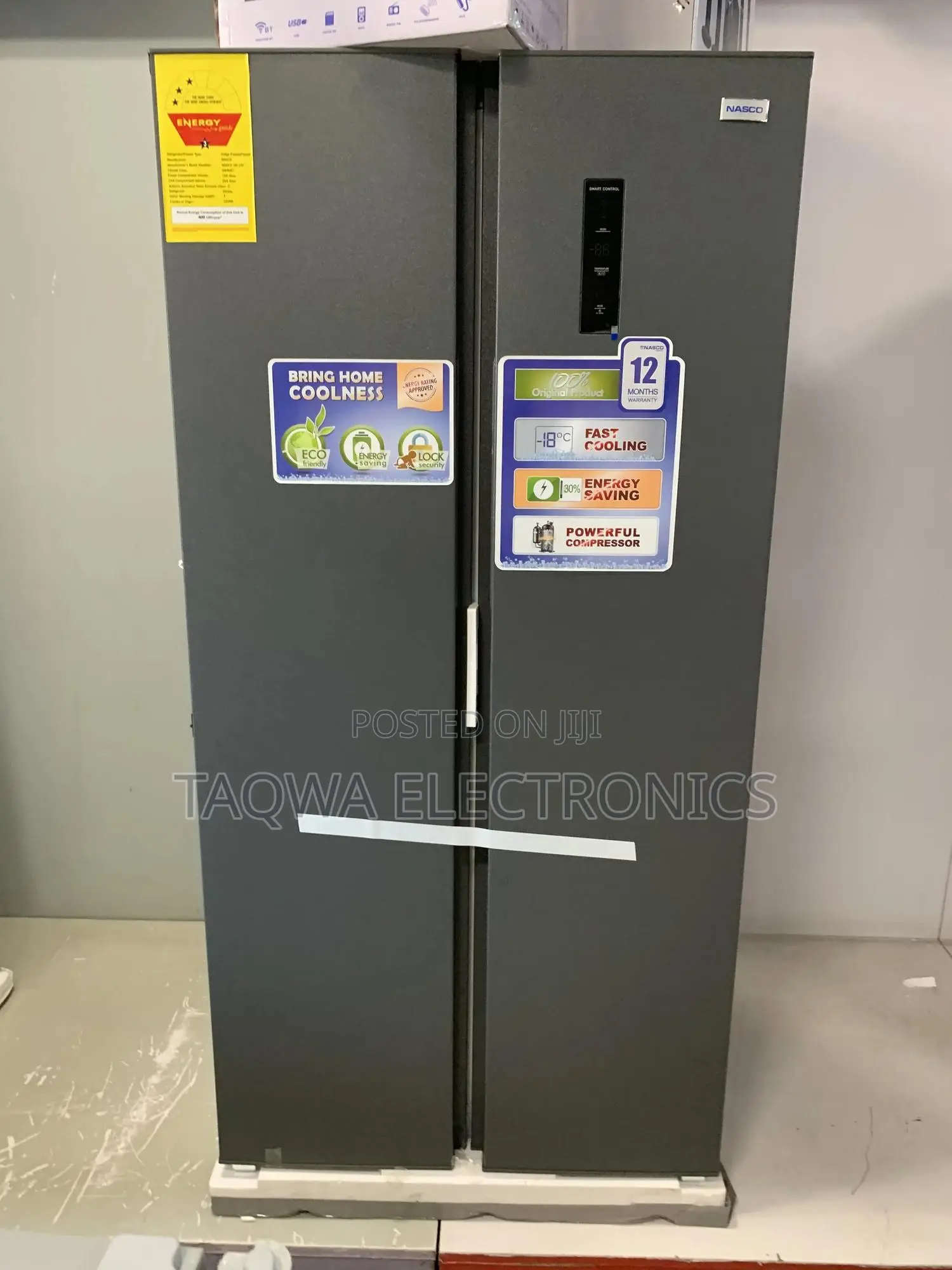 Larger Nasco 400ltr Side by Side Refrigerator