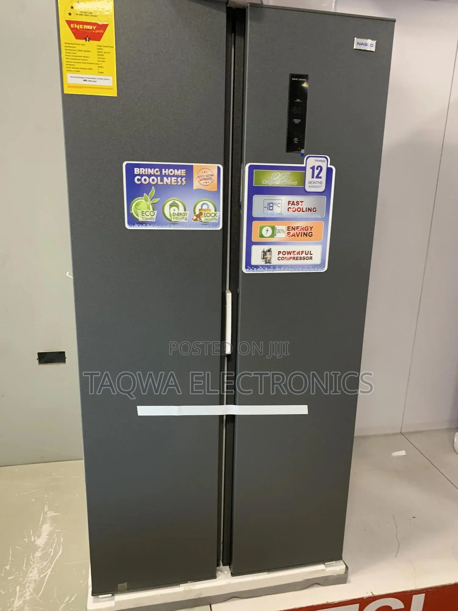 Nasco 409ltr Side by Side Refrigerator
