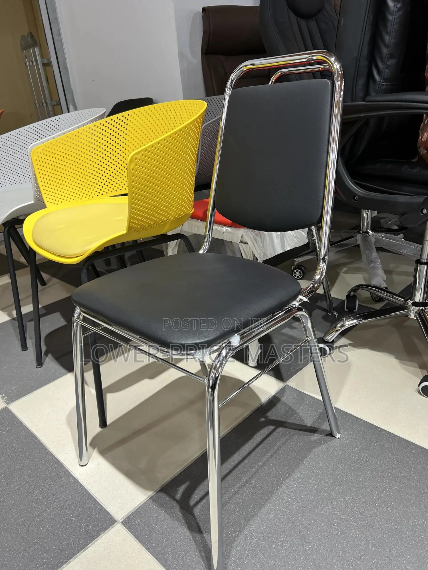 Leather Waiting Chair (Home/Office)