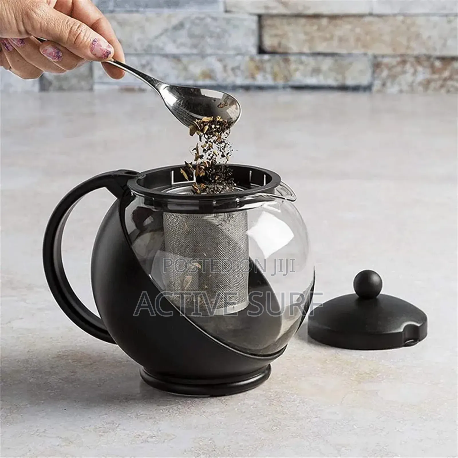 Half-moon Tea Pot With Herb Infuser – Where Style Meets Serenity