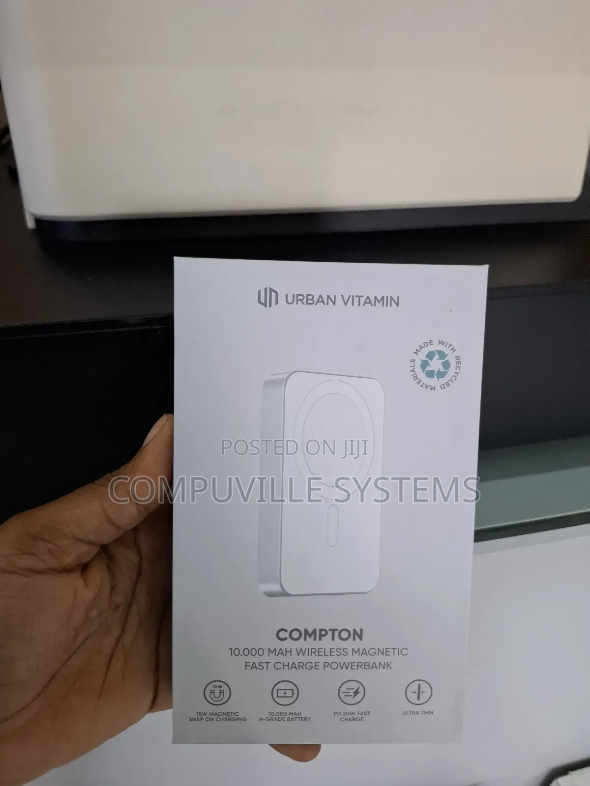 Compton 10.000 Mah Wireless Magnetic Fast Charge Powerbank