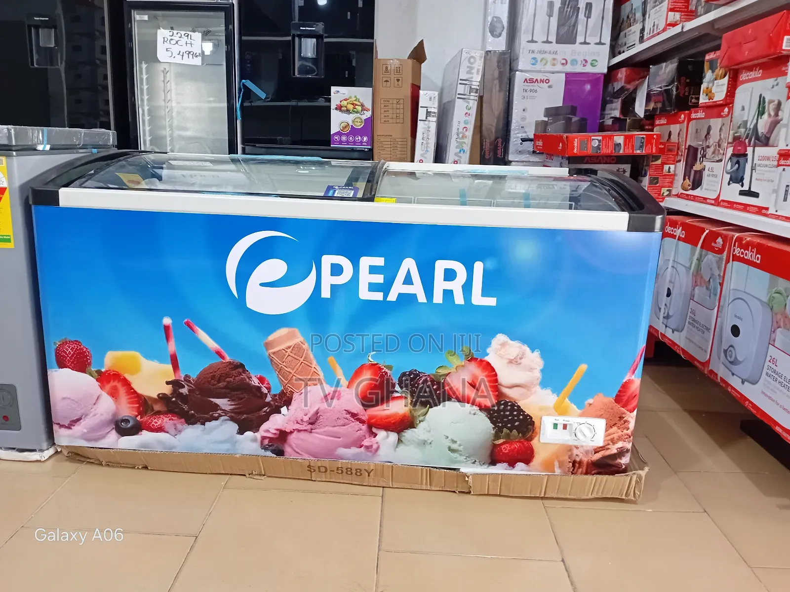 Brand New Pearl 210l Commercial Ice Cream Freezer