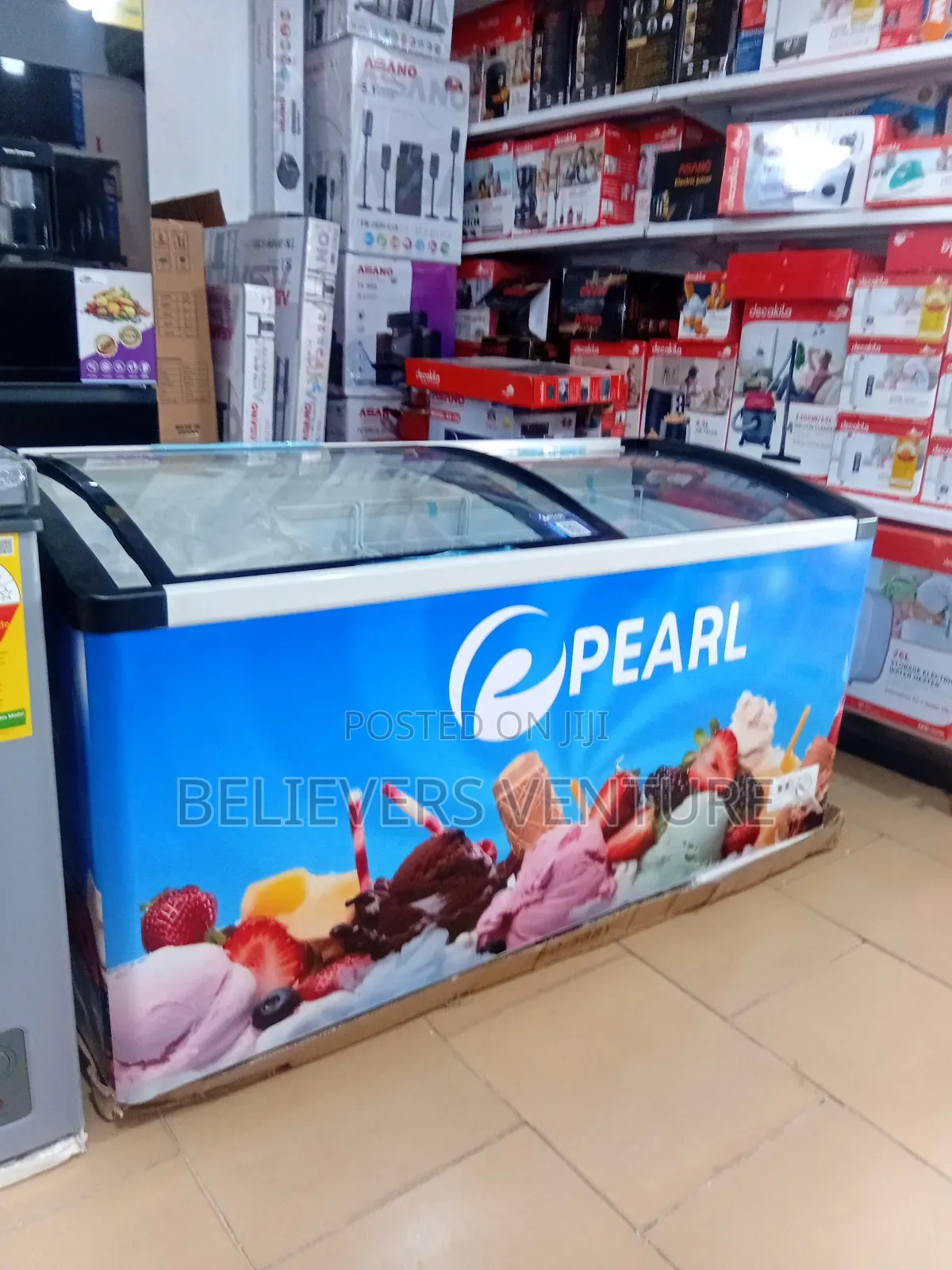 500 Litres Pearl Blue Showcase Chest Freezer Available Now