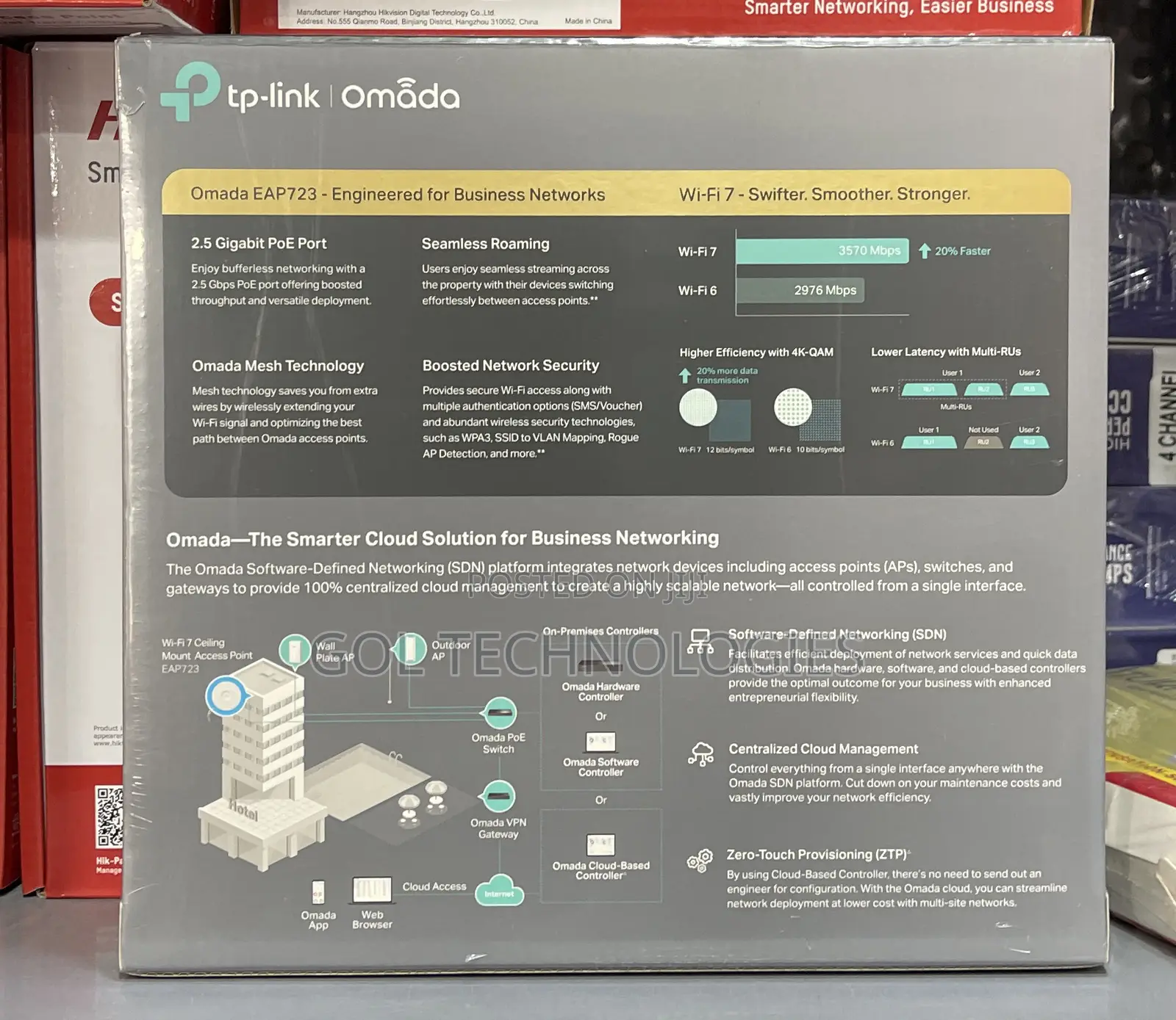 Tp Link Be3600 Ceiling Mount Wi-Fi 7 Access Point Dual-Band Wi-Fi 7