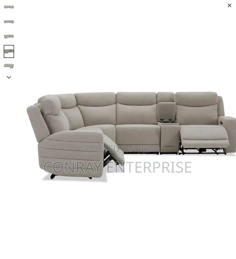 Kristyan 6-Pc Fabric With 2 Power Recliners and Console.