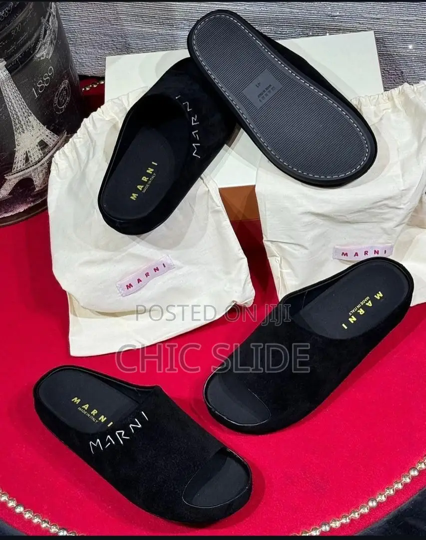 Quality Marni Suede Slides