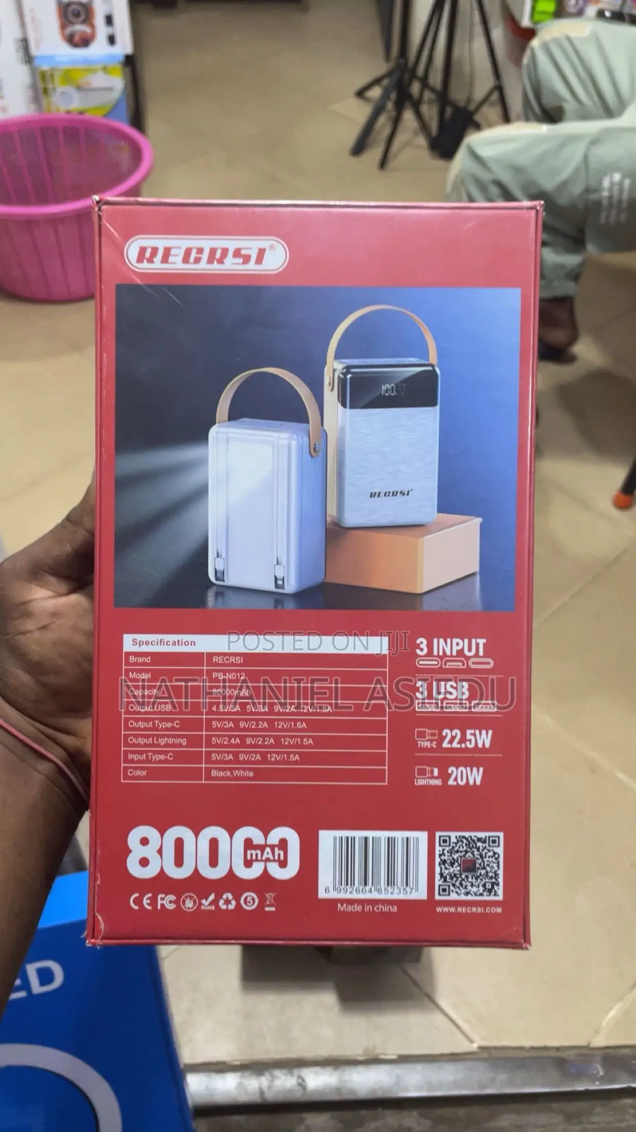 Regrsi RPP-566 80000mah Power Bank.