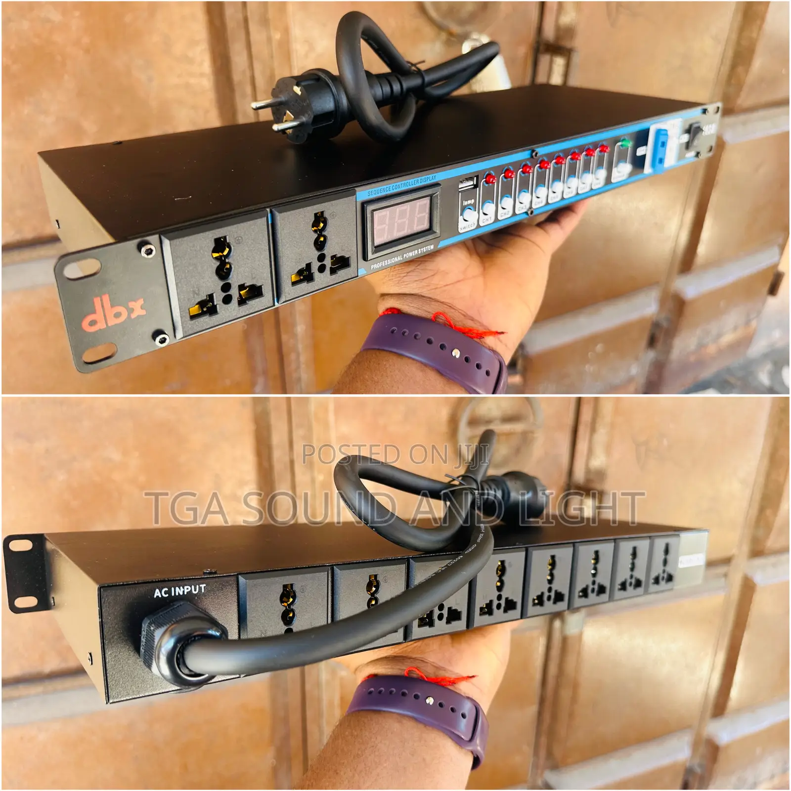 DBX Power Sequence Controller With Voltage Display and Breaker