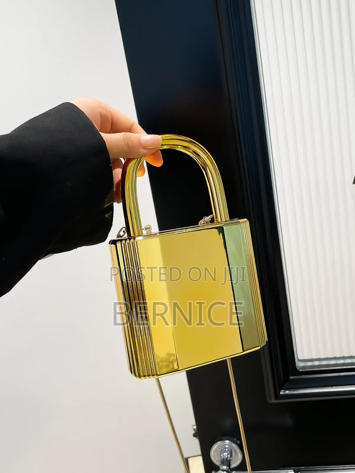 Luxury Gold and Silver Padlock Clutch – Unique Designer Style