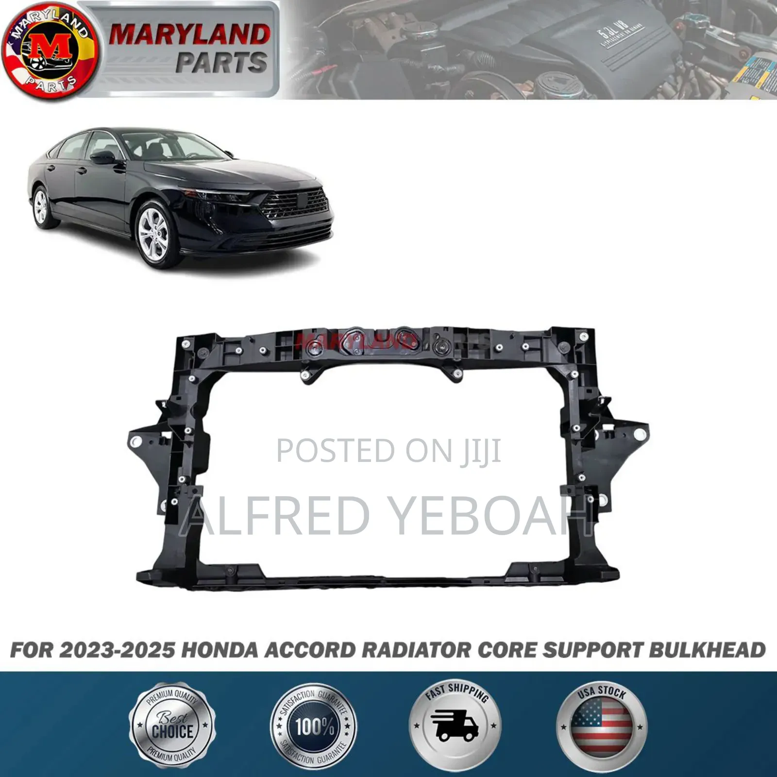 Honda Accord 2024 Radiator Support