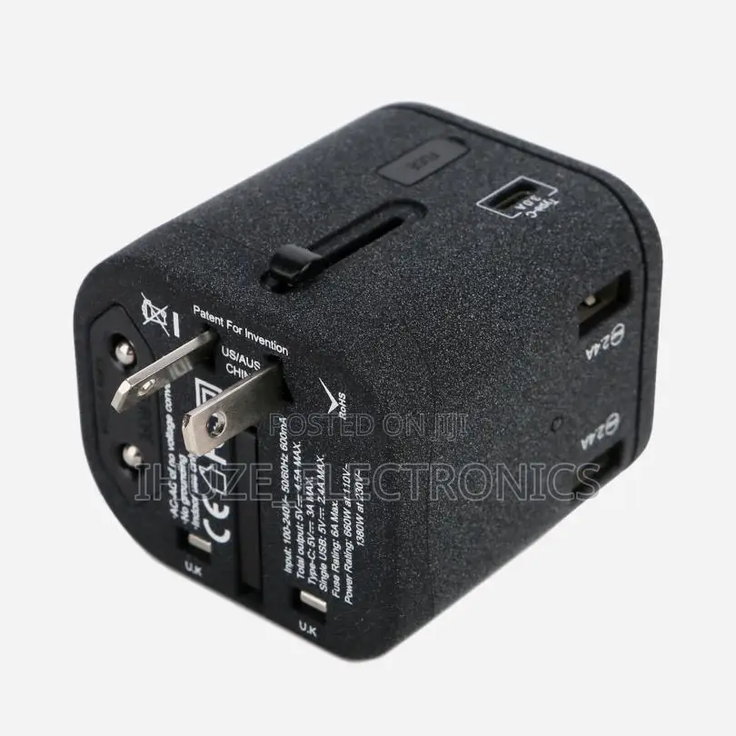 Nordace Universal Travel Adapter With Usb Charging Ports Type-c Usb