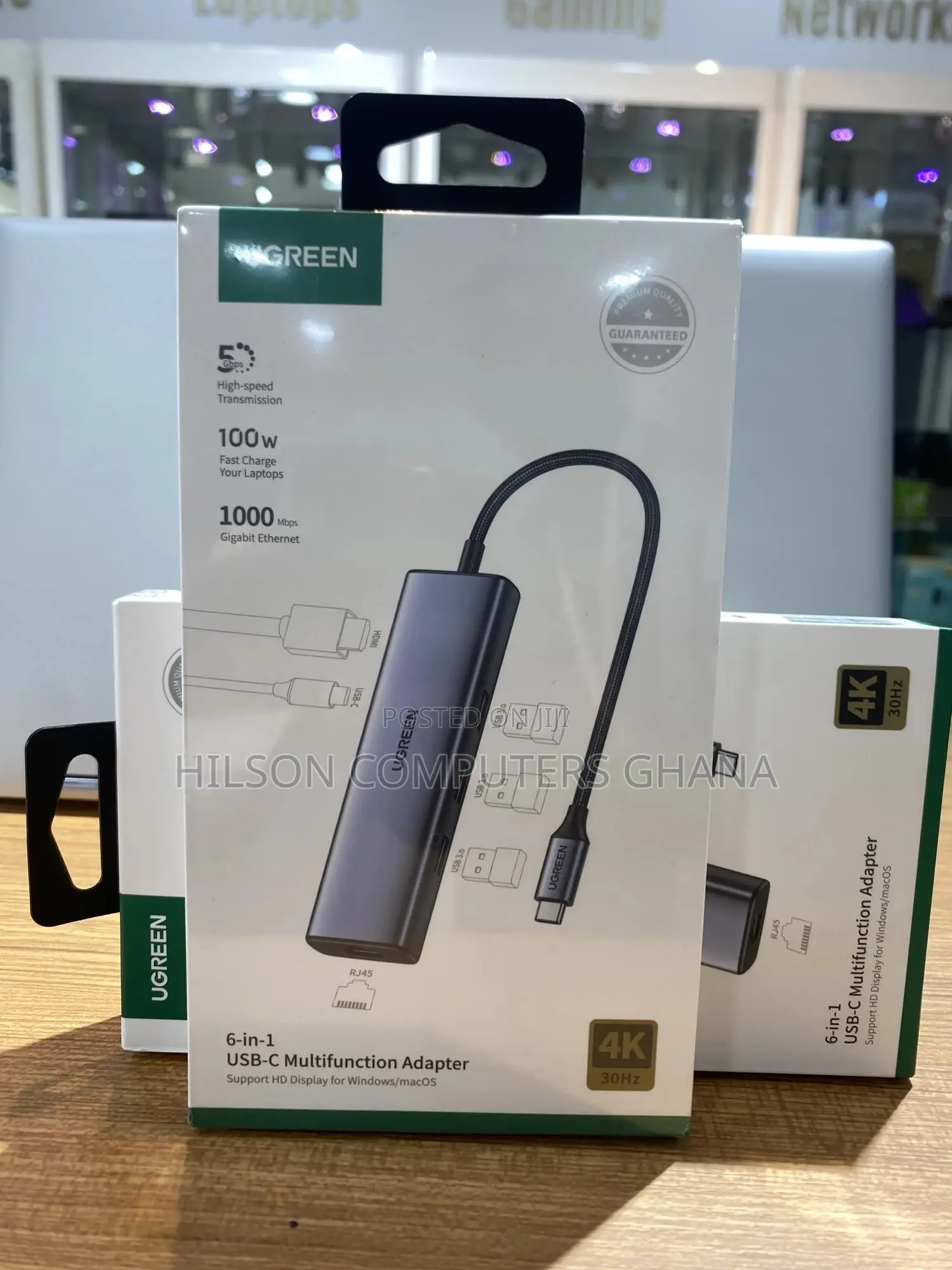 Ugreen Usb-C 6-in-1 Multifunction Hub/Adapter - 15cm -15598