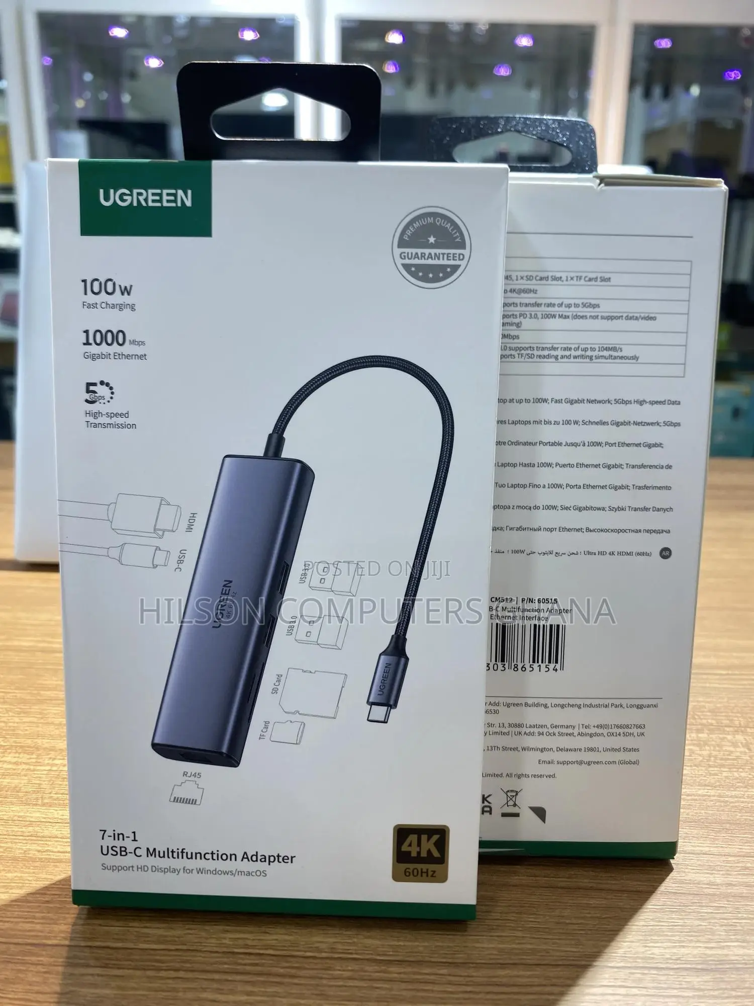 Ugreen Usb C 7 in 1 Hub With 60hz Hdmi - 60515