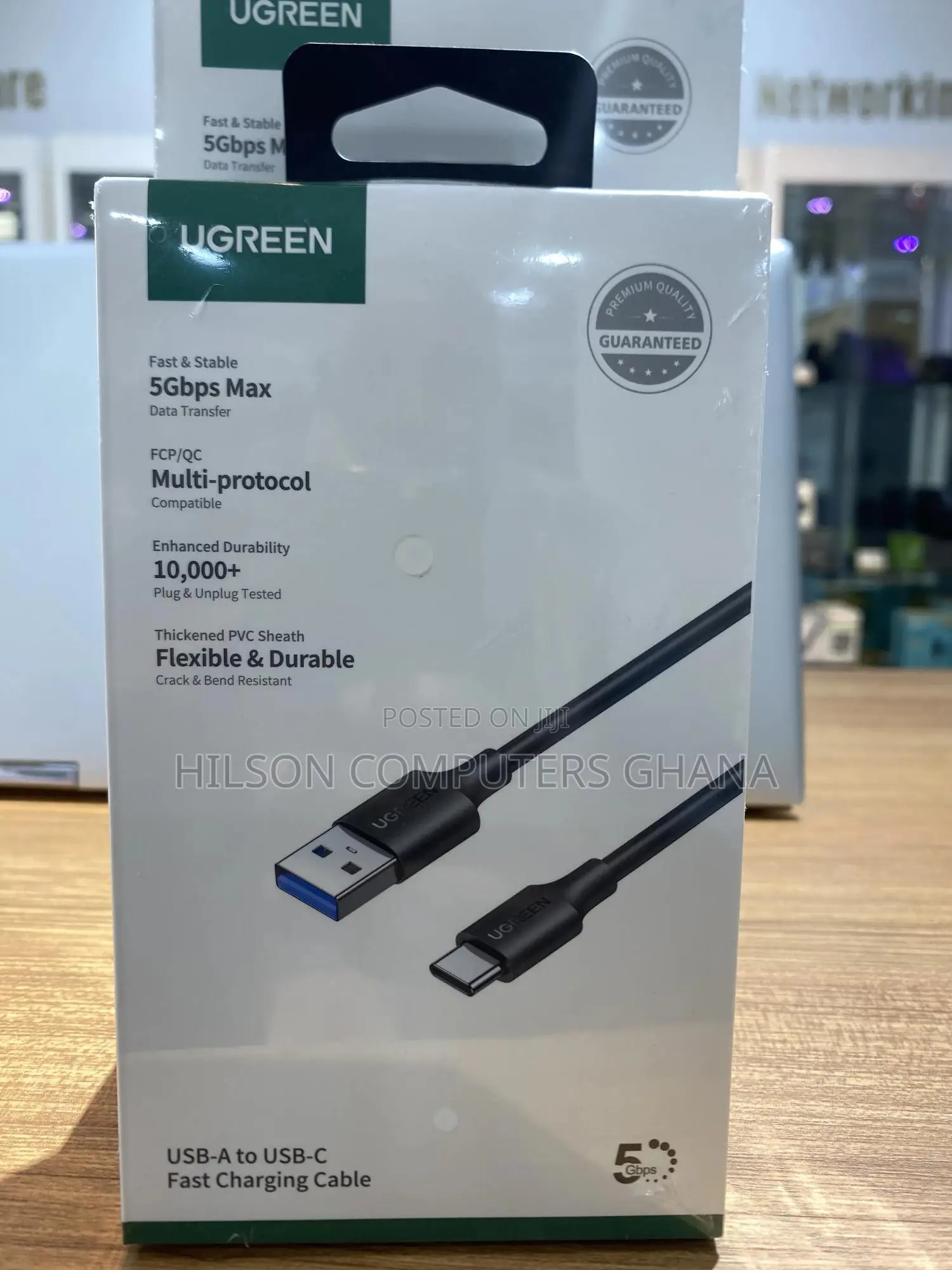 Ugreen Usb 3.0 a Male to Type C Male Cable 2m - 20884