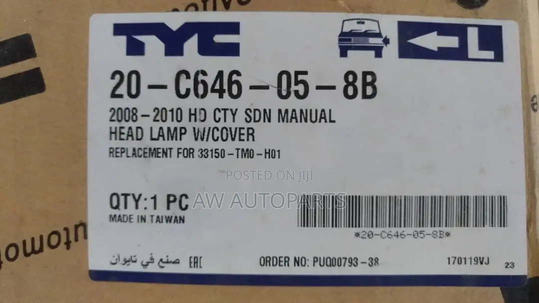 Hyundai I10 2011-2013 Headlights Pair Tya