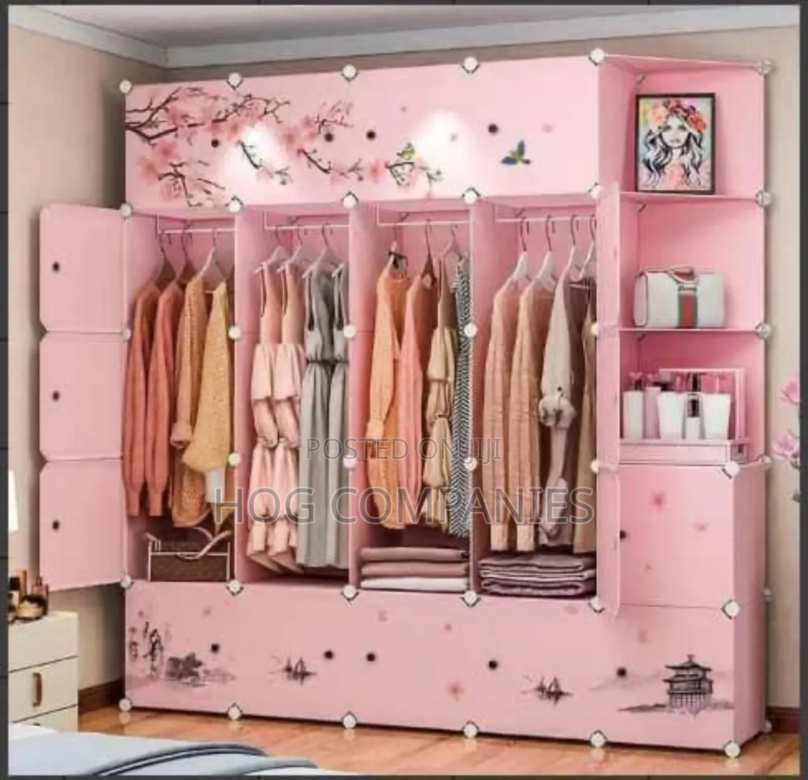 Potable Wardrobe Clothes Closet Cover Storage Organizer- Fast Delivery