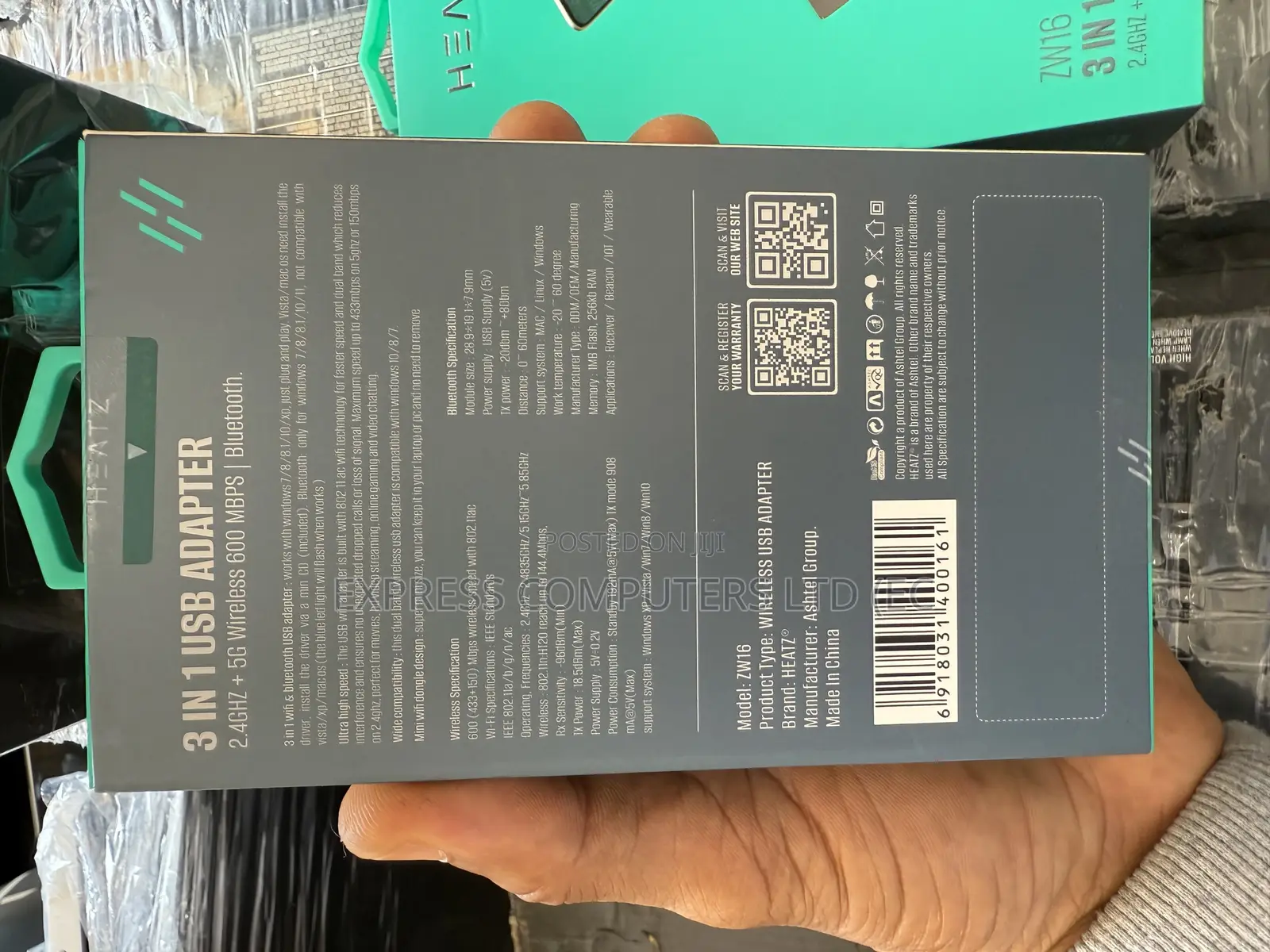 Wireless  Wifi and Bluetooth Dongle(600 Mpbs) Original