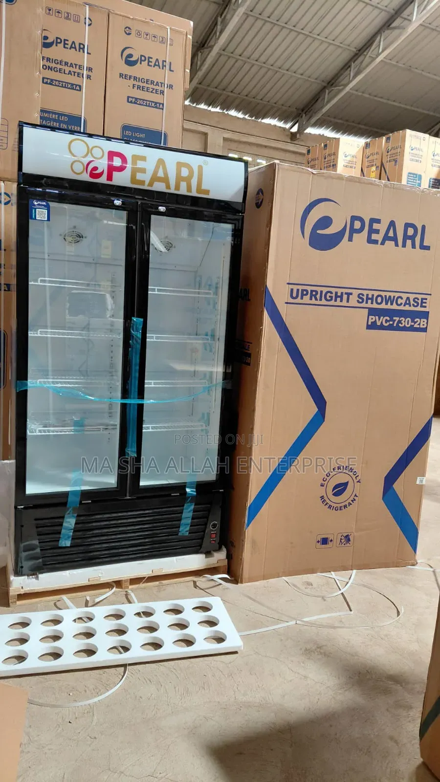 600 Liters Pearl Double Door Display Fridge