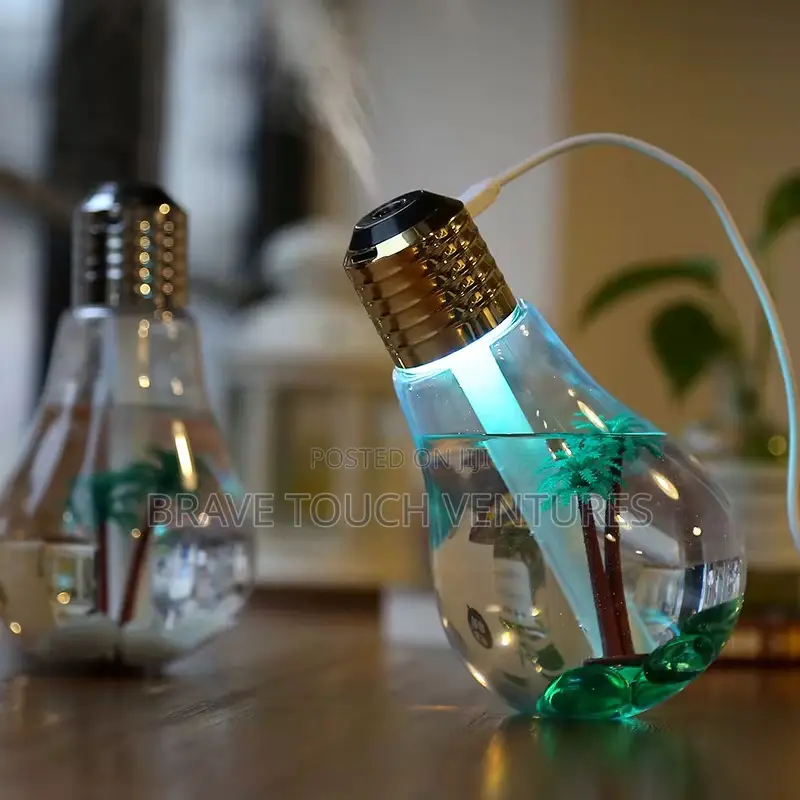 Bulb Shaped Ultrasonic Air Humidifier Diffuser