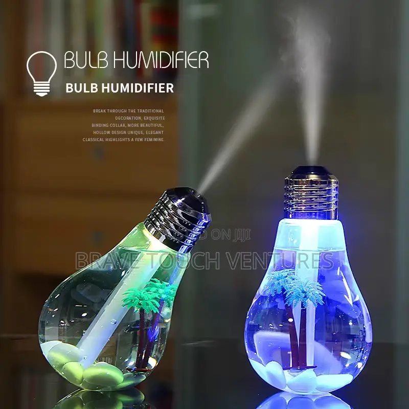 Bulb Shaped Ultrasonic Air Humidifier Diffuser