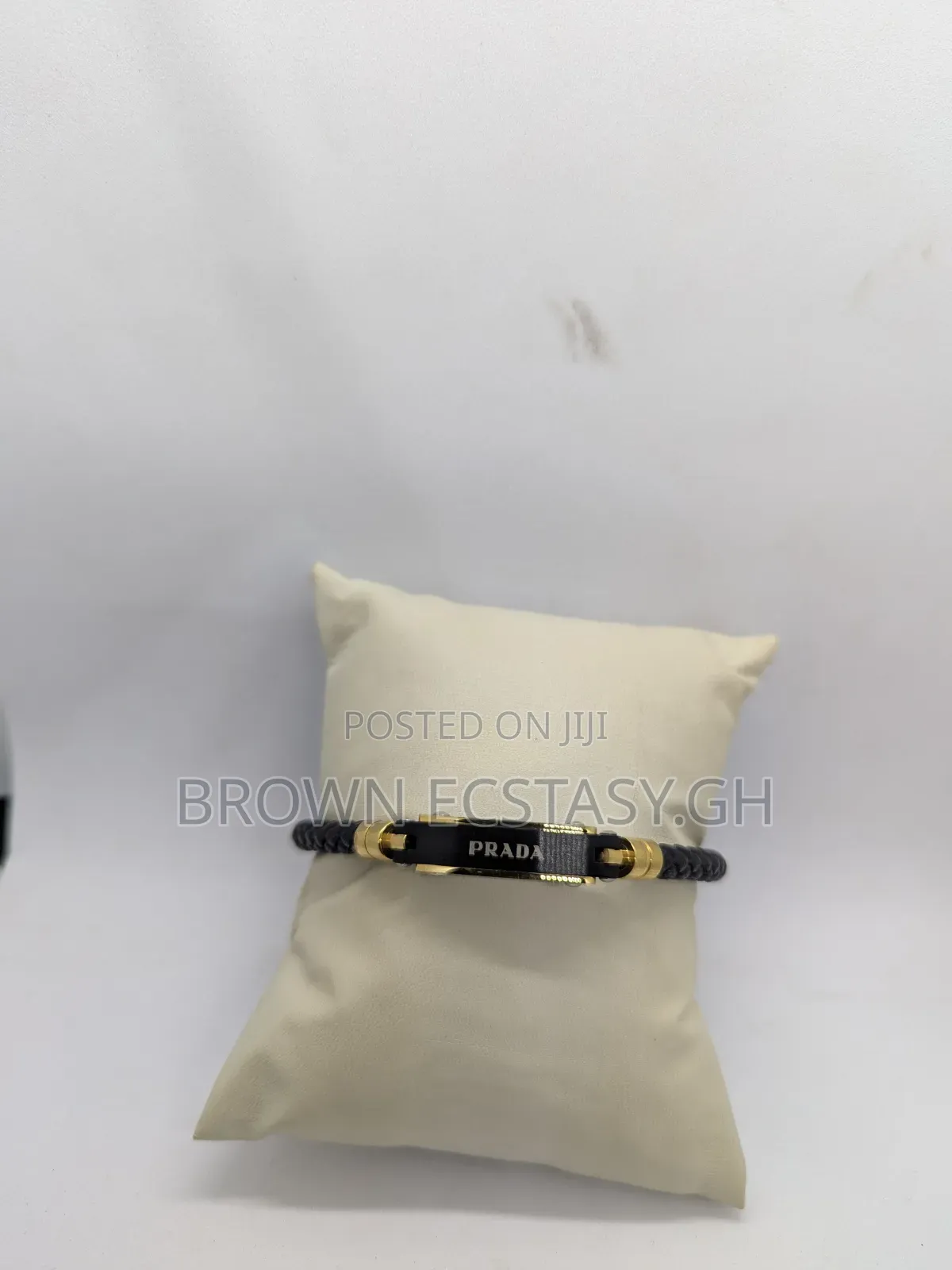 Prada Slim Leather Bracelet