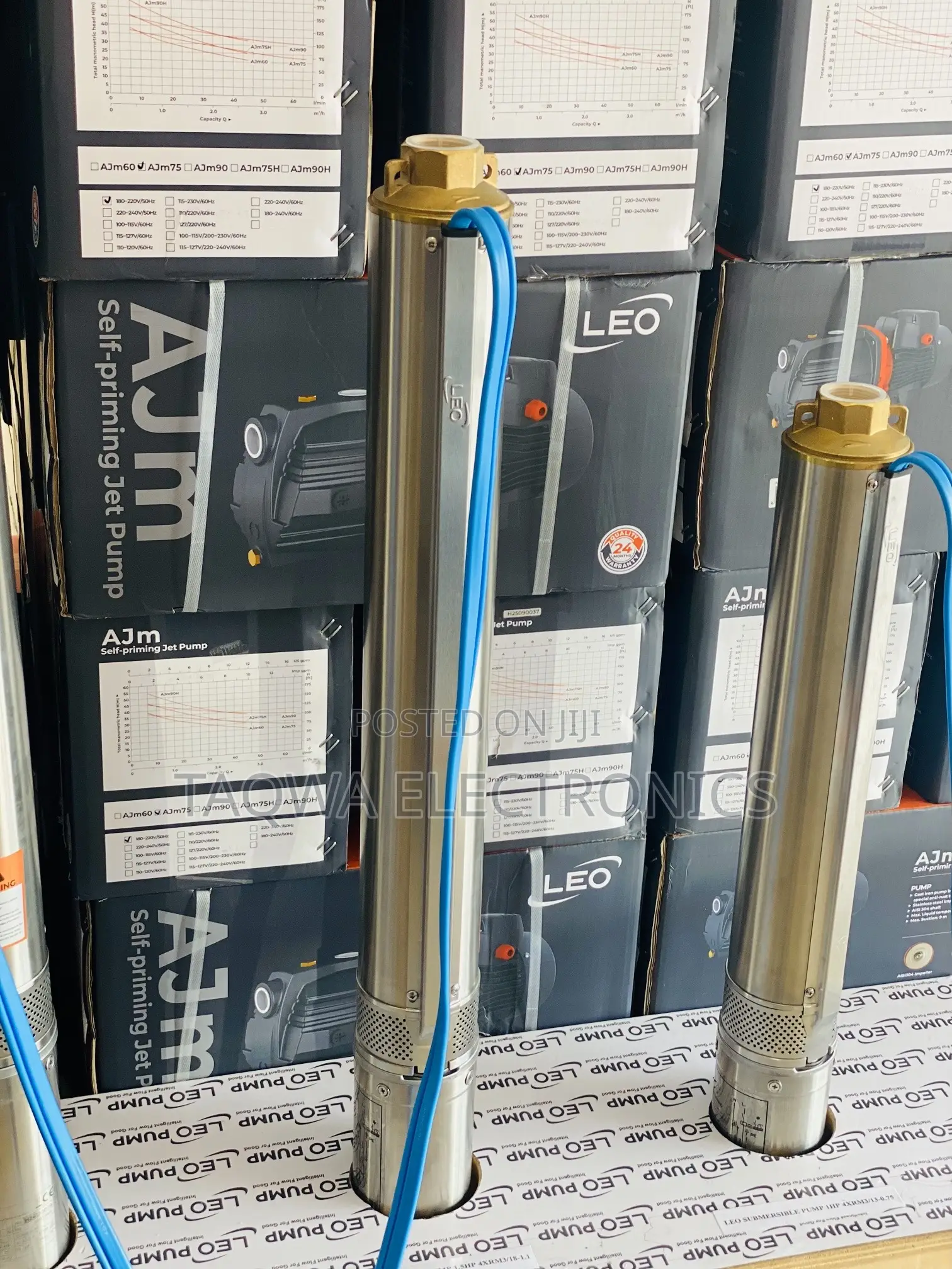 Leo 4xrm3/22-1.5 Borehole 2hp Pump