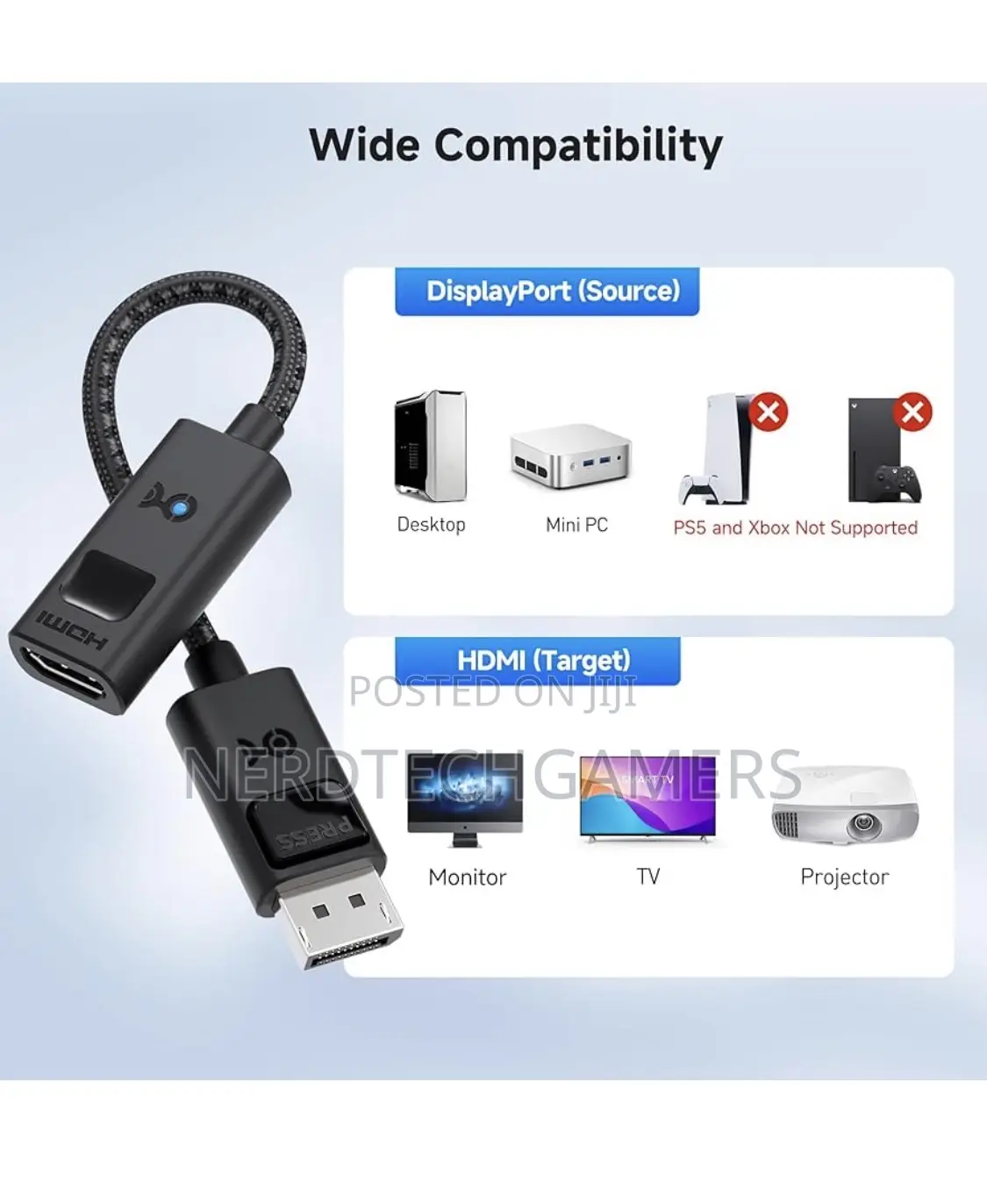 Cable Matters Displayport 1.4 to Hdmi 2.1 Adapter