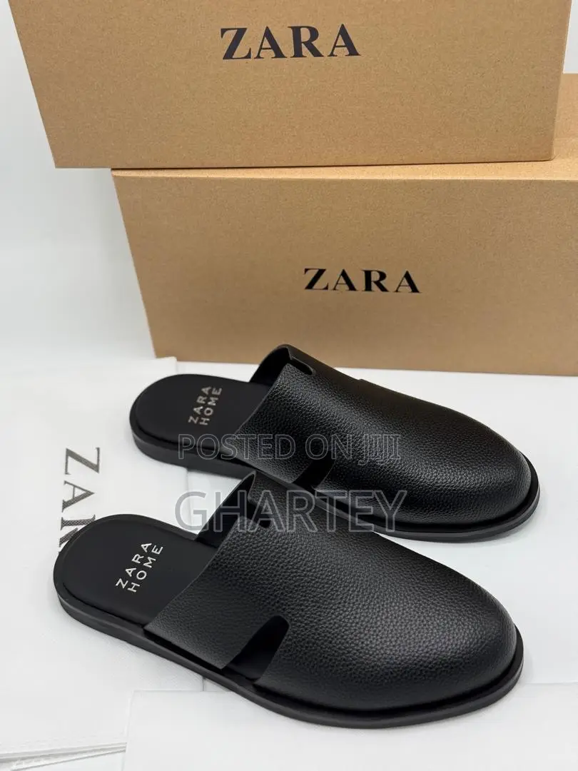 Zara Home Men’S Leather Slippers – Effortless Elegance for Every Day