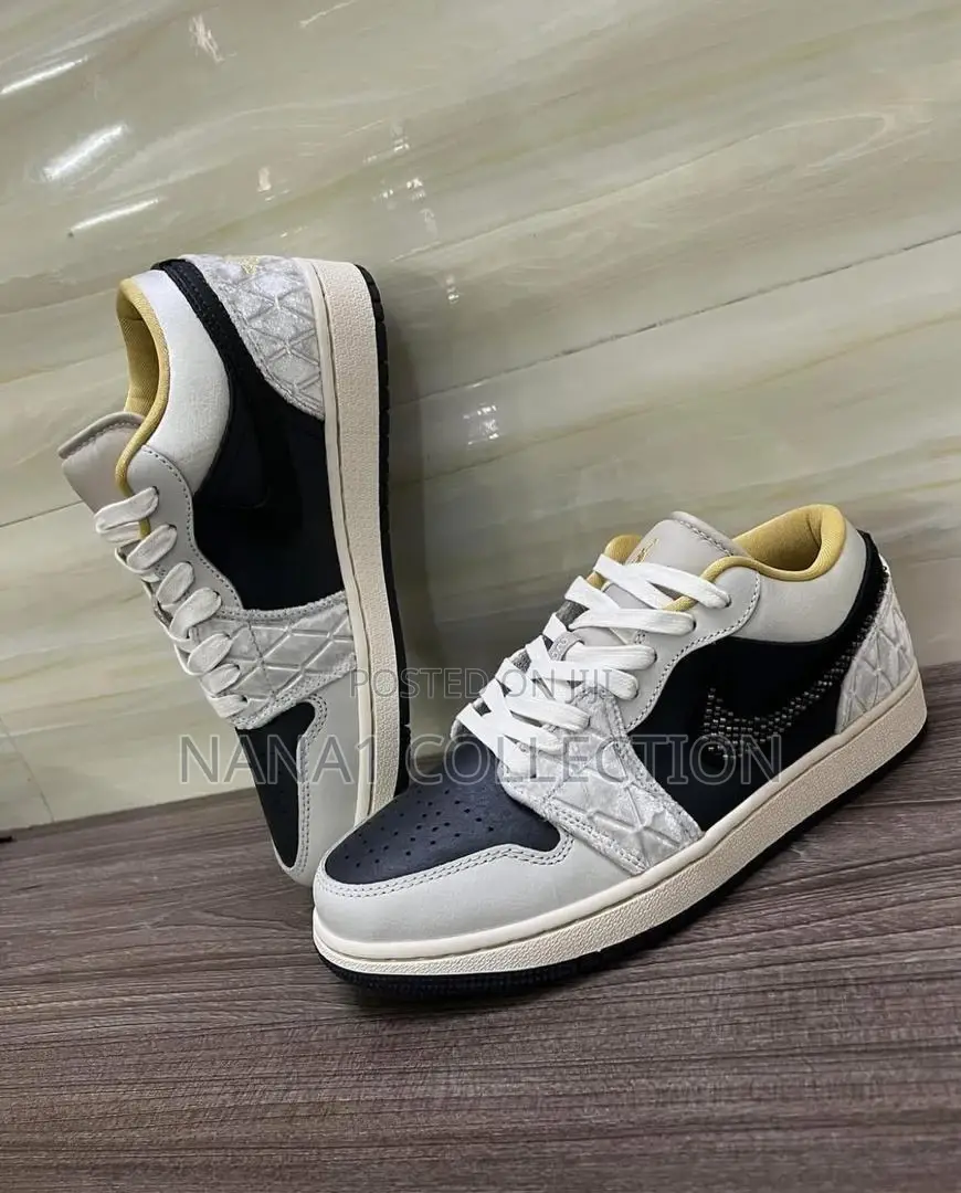 Air Jordan 1 Low “Beeded Swoosh” Sneakers