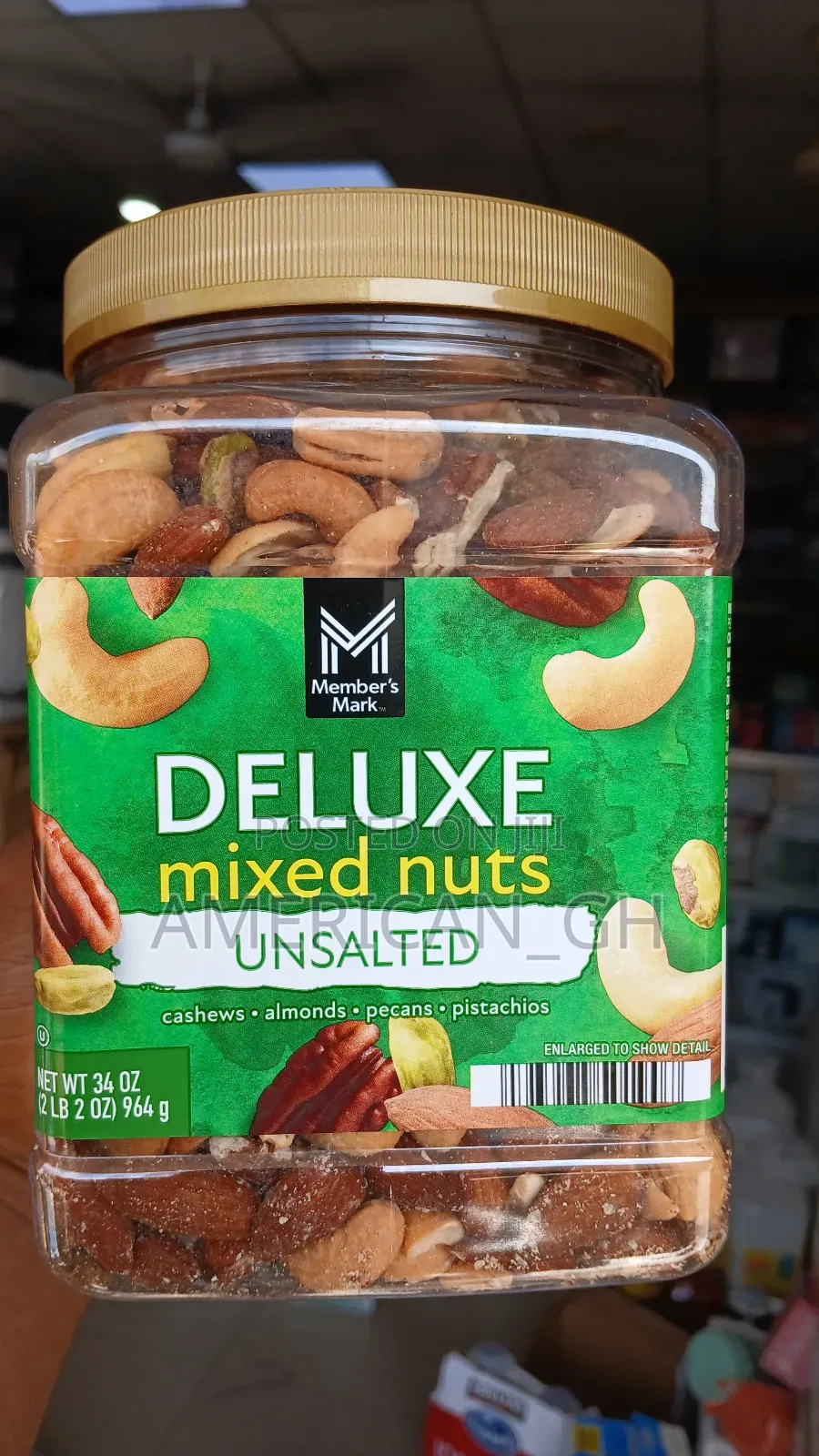Mixed Nut (Lightly Salted or Unsalted) 964g