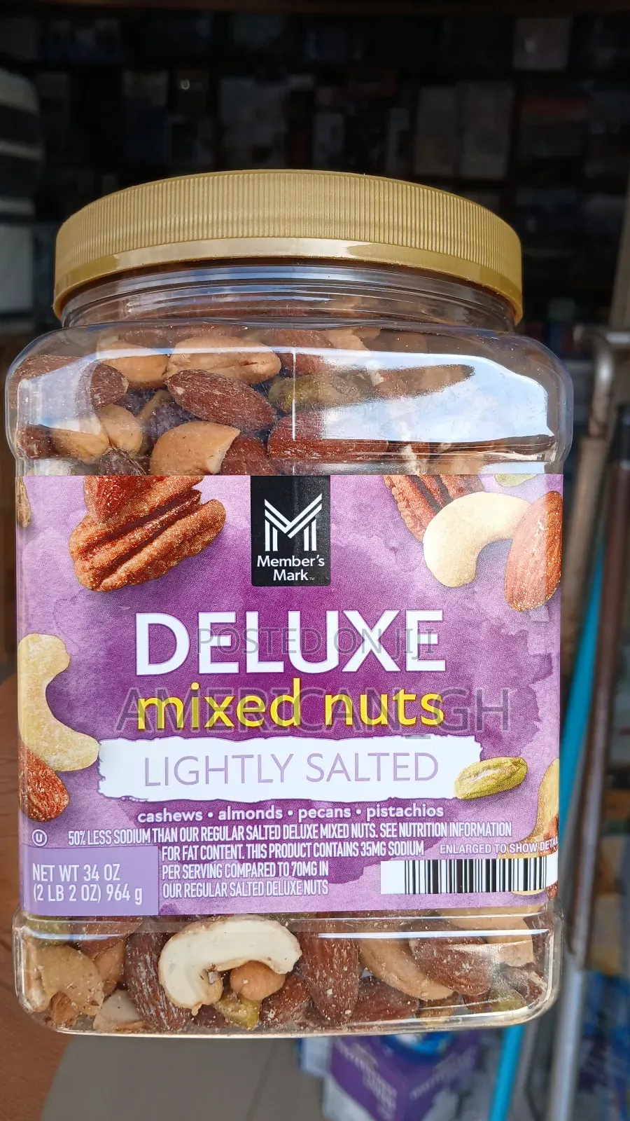 Mixed Nut (Lightly Salted or Unsalted) 964g