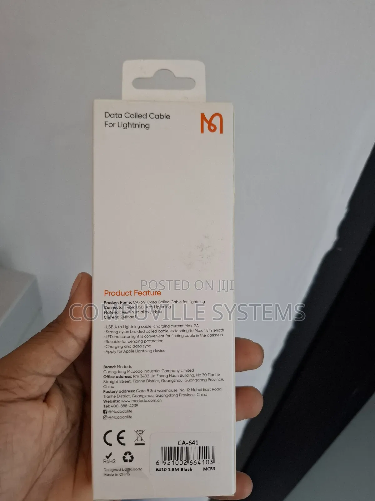 McDodo Data Coiled Cable for Lightning