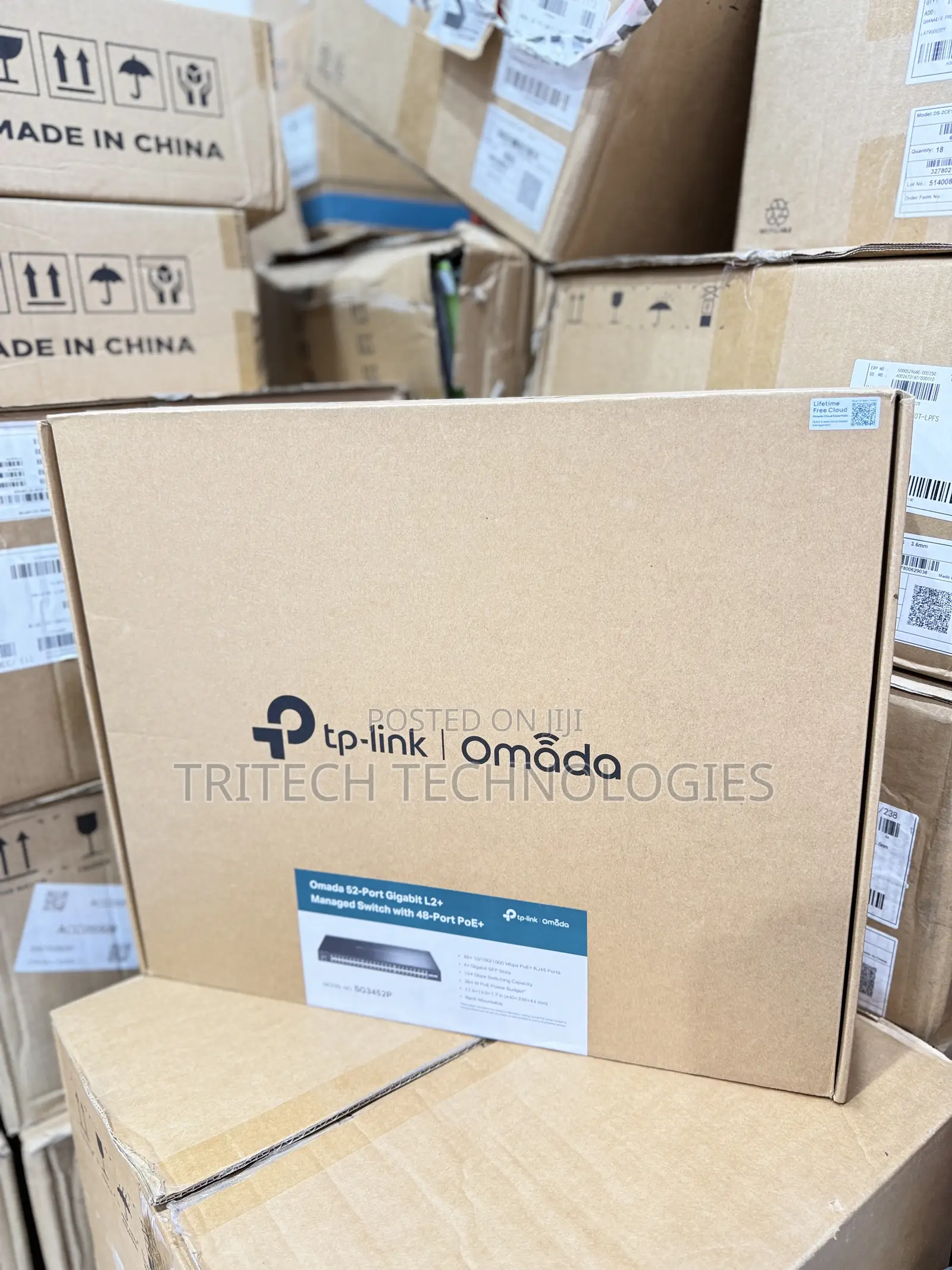 Tp-Link Omada Tl-Sg3452p 52-Port Gigabit L2+Managed Switch+ 48port Poe